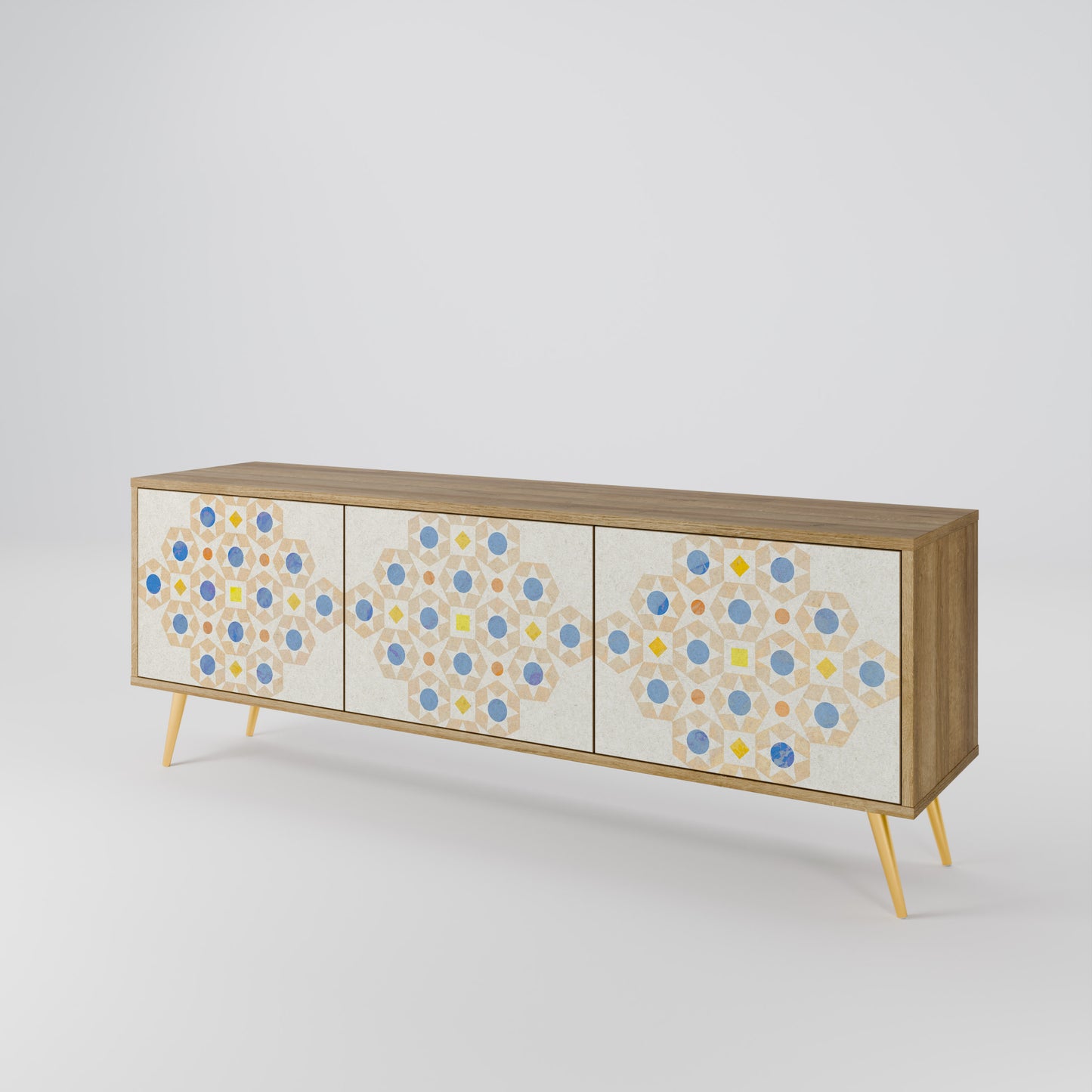 Mobile TV a 3 ante PATTERNED PRISM in effetto rovere