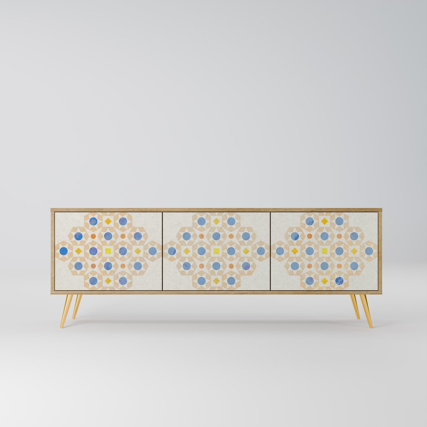 Mobile TV a 3 ante PATTERNED PRISM in effetto rovere