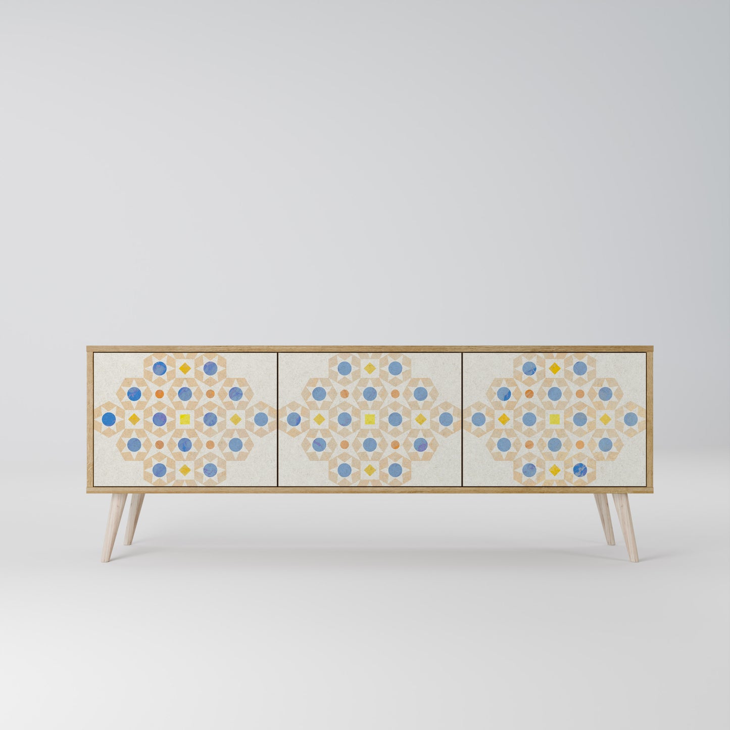 Mobile TV a 3 ante PATTERNED PRISM in effetto rovere