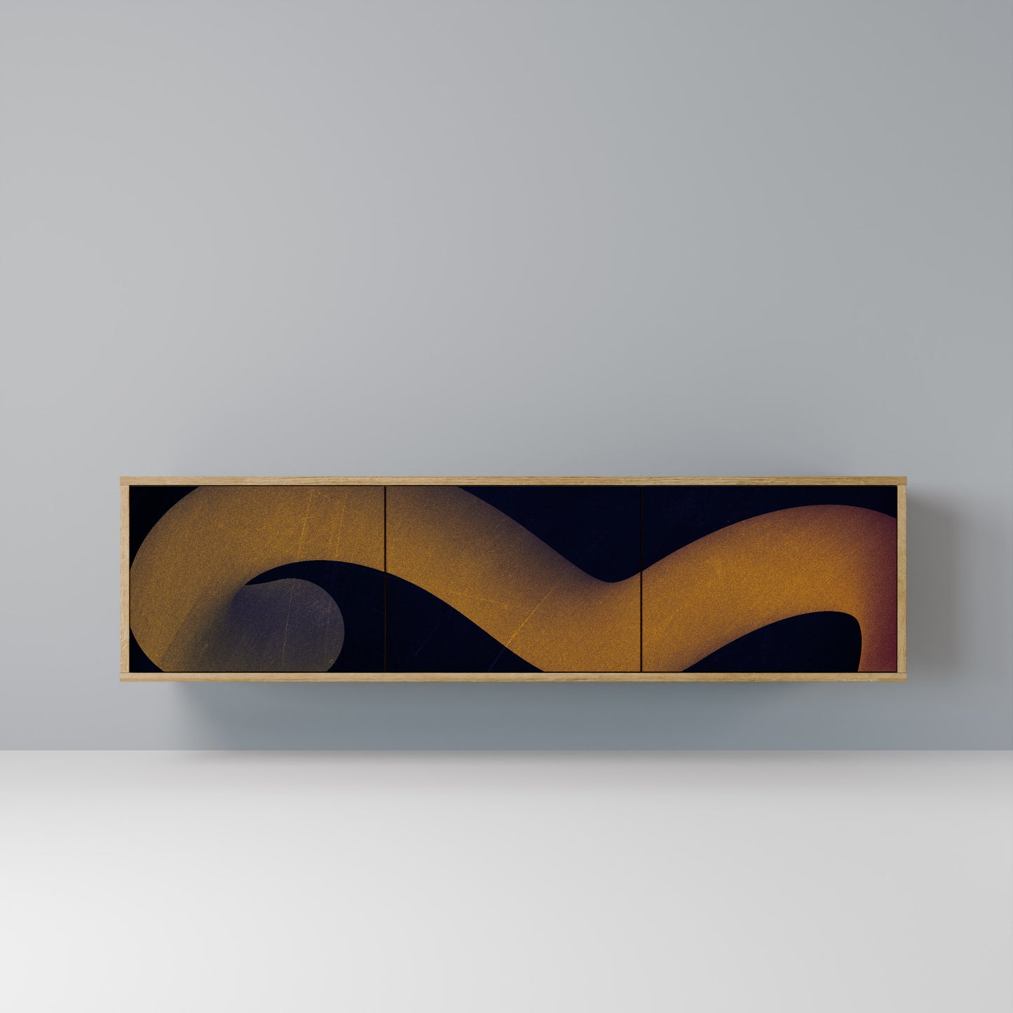 Mobile TV HOLLOW TIME a 3 ante in effetto rovere