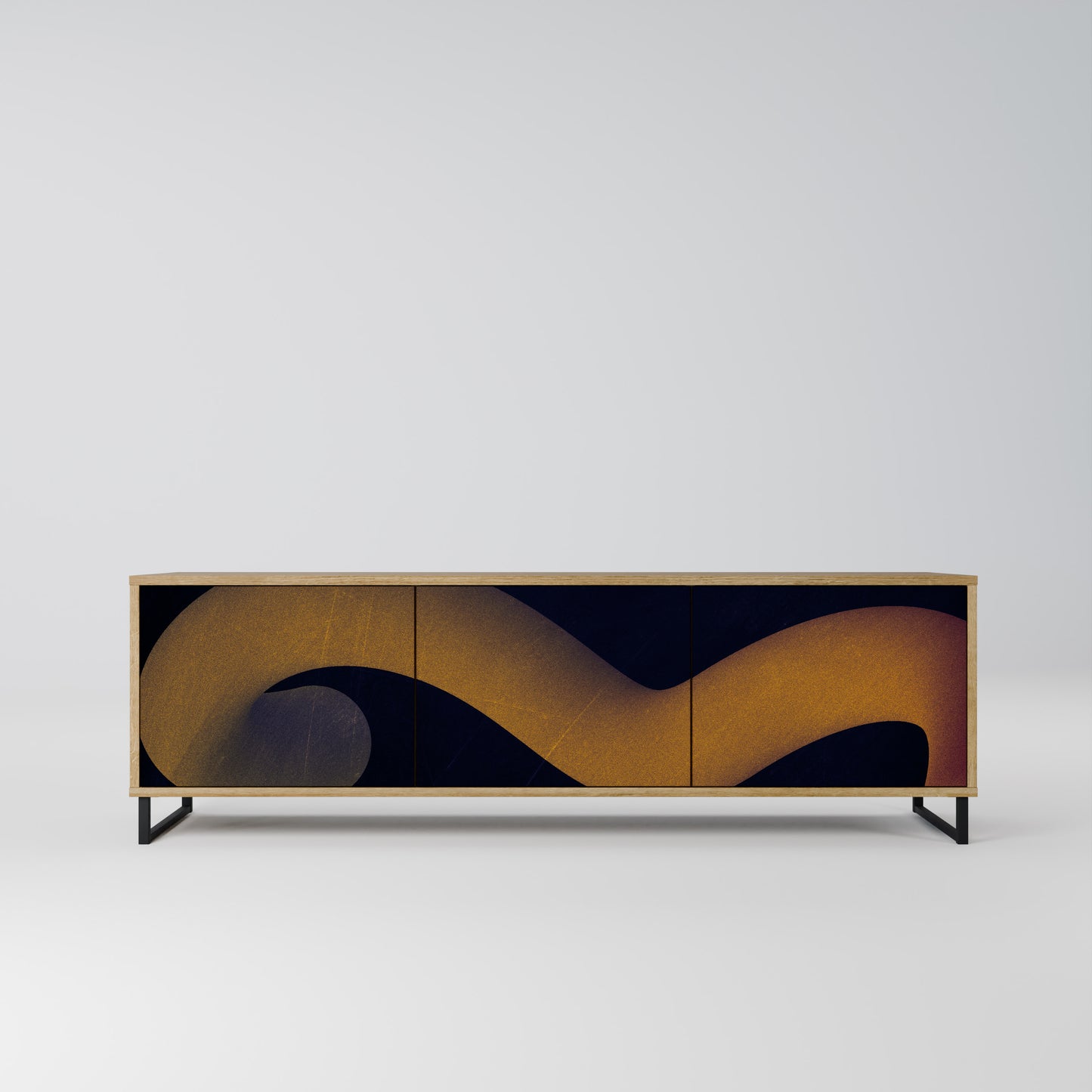 Mobile TV HOLLOW TIME a 3 ante in effetto rovere