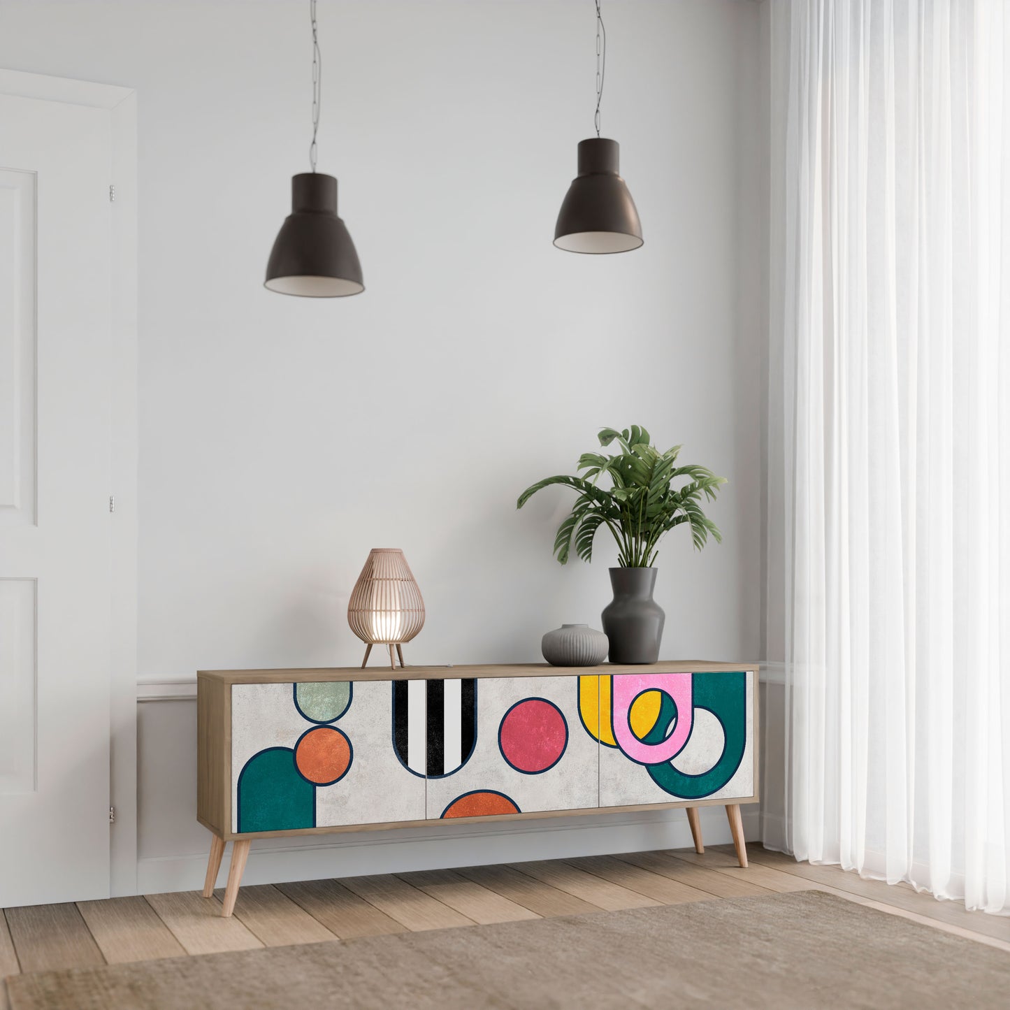 Mobile TV COOL STORY a 3 ante effetto rovere
