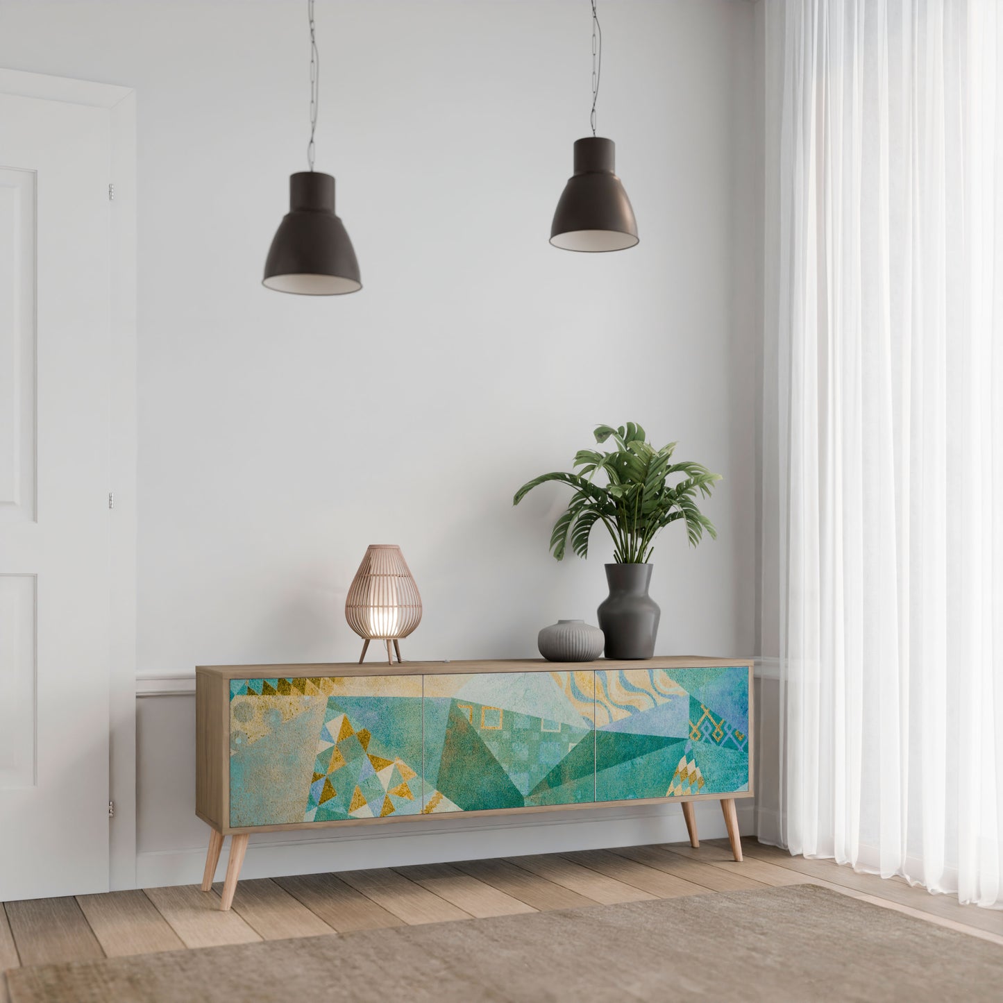 Mobile TV SPECTRUM SPLENDOR a 3 ante in effetto rovere