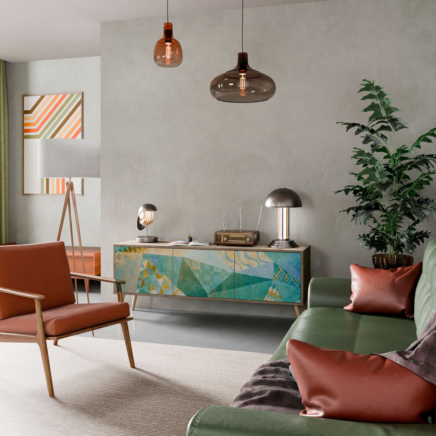Mobile TV SPECTRUM SPLENDOR a 3 ante in effetto rovere