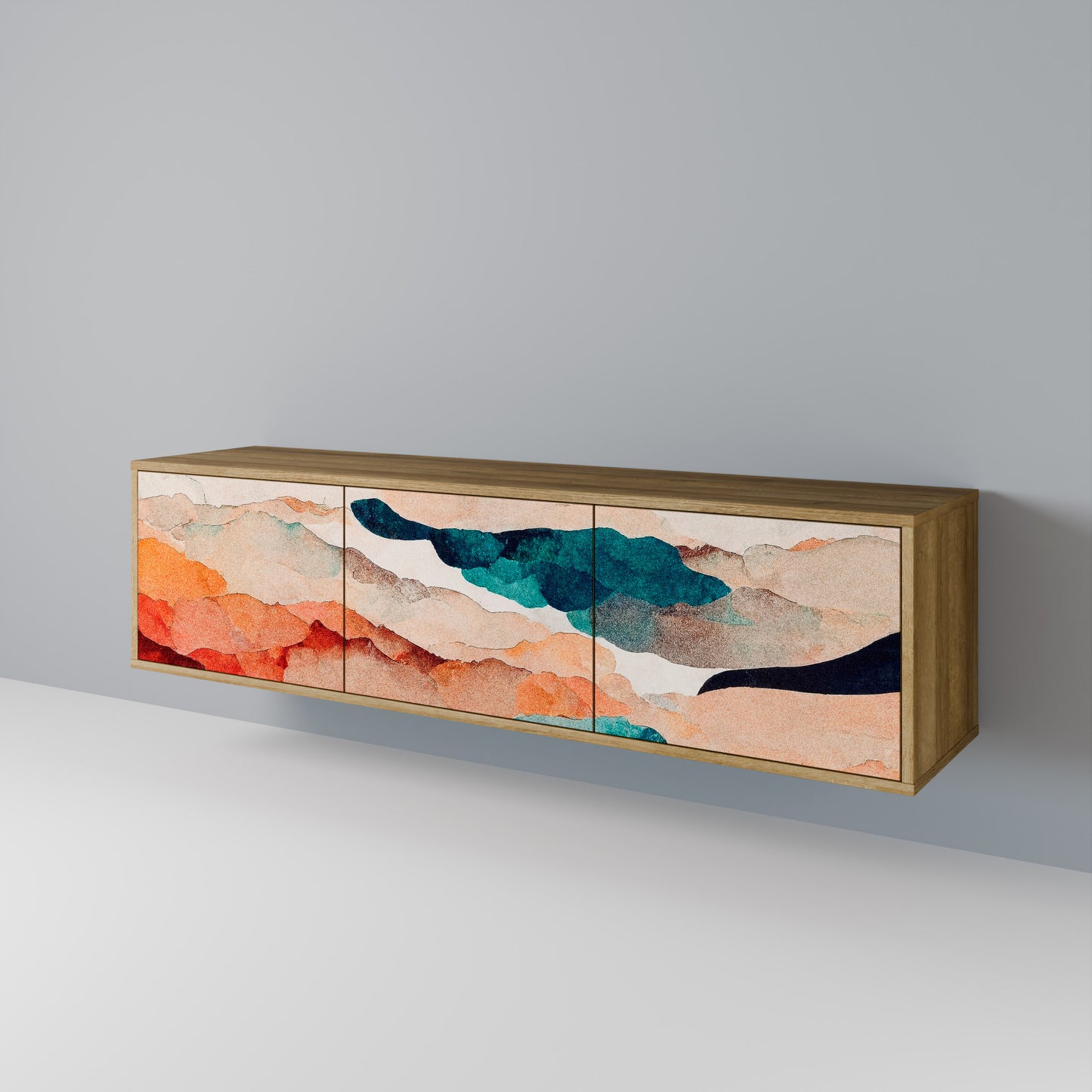 ABSTRACT LANDSCAPE Mobile TV a 3 ante in effetto rovere
