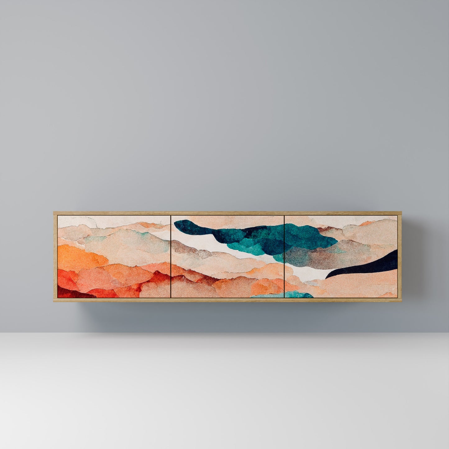 ABSTRACT LANDSCAPE Mobile TV a 3 ante in effetto rovere