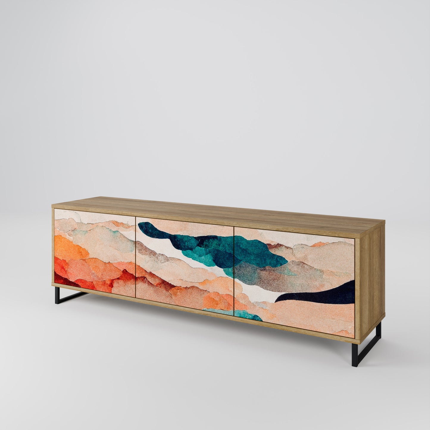 ABSTRACT LANDSCAPE Mobile TV a 3 ante in effetto rovere