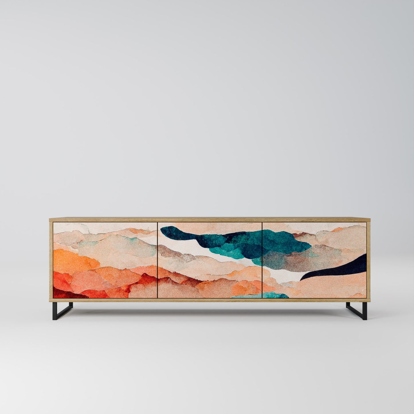 ABSTRACT LANDSCAPE Mobile TV a 3 ante in effetto rovere