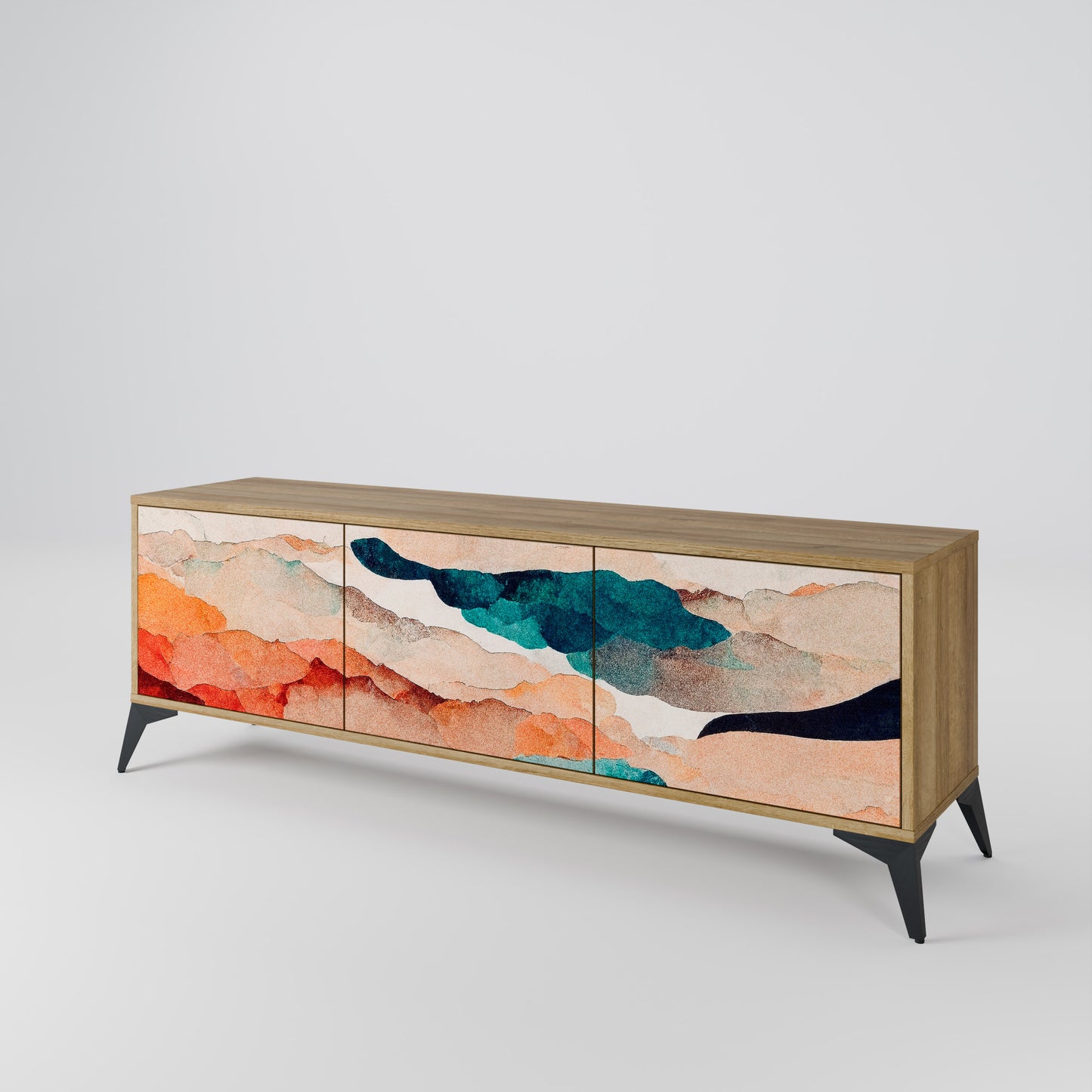 ABSTRACT LANDSCAPE Mobile TV a 3 ante in effetto rovere