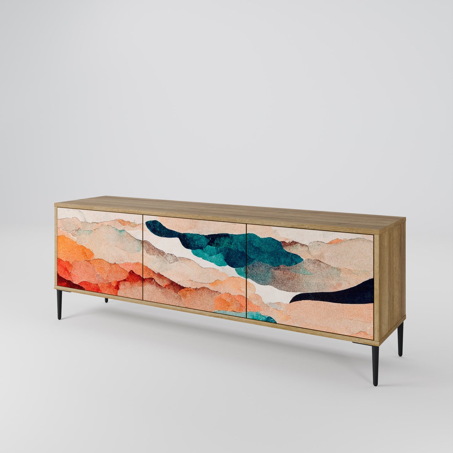 ABSTRACT LANDSCAPE Mobile TV a 3 ante in effetto rovere