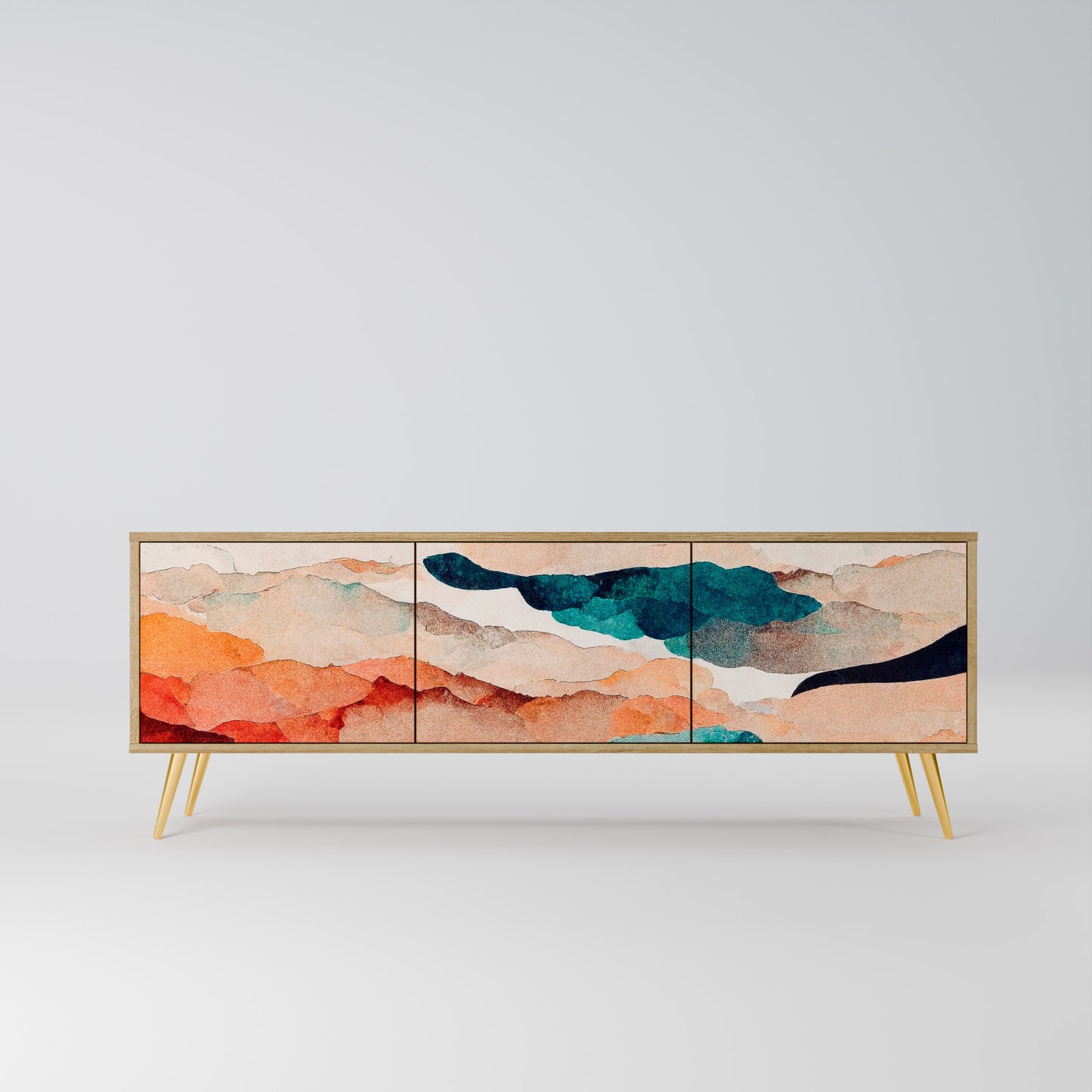 ABSTRACT LANDSCAPE Mobile TV a 3 ante in effetto rovere