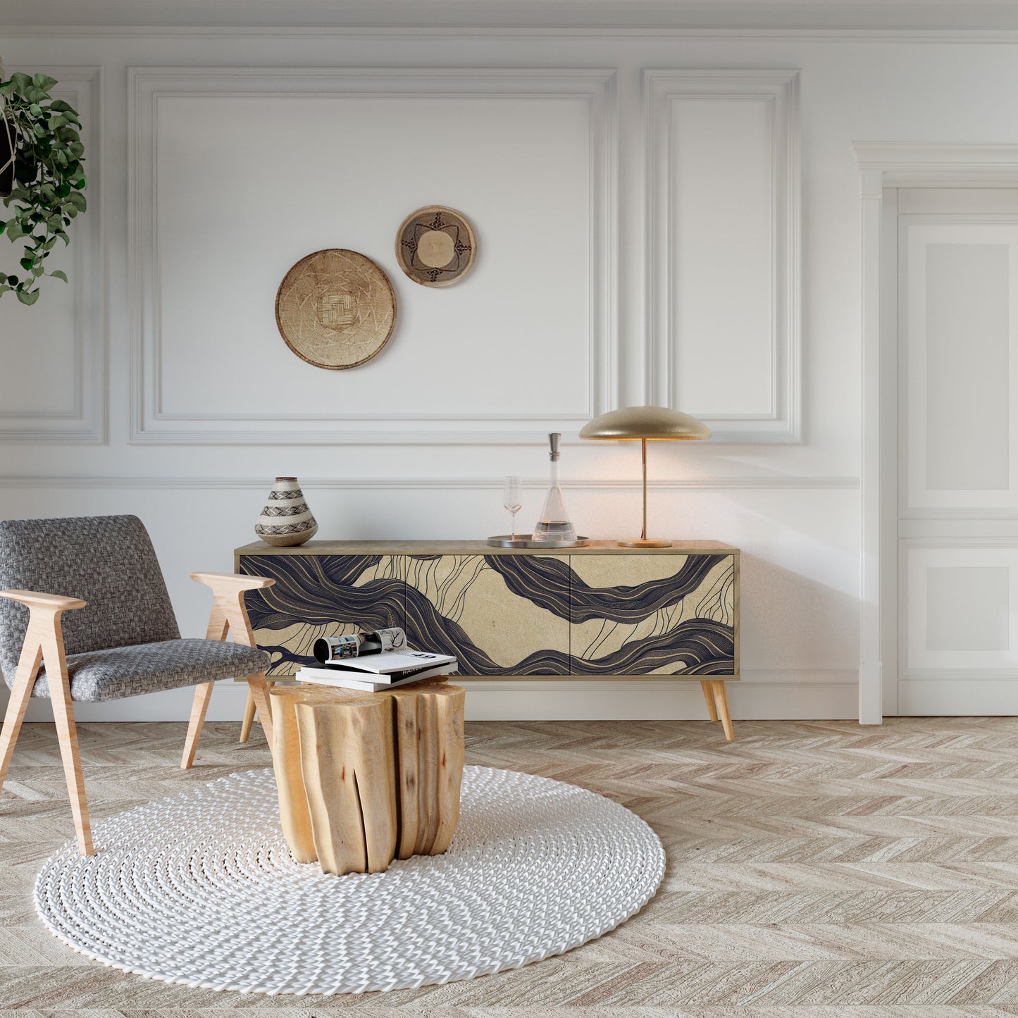 Mobile TV a 3 ante UNIFIED FRAGMENTS in effetto rovere