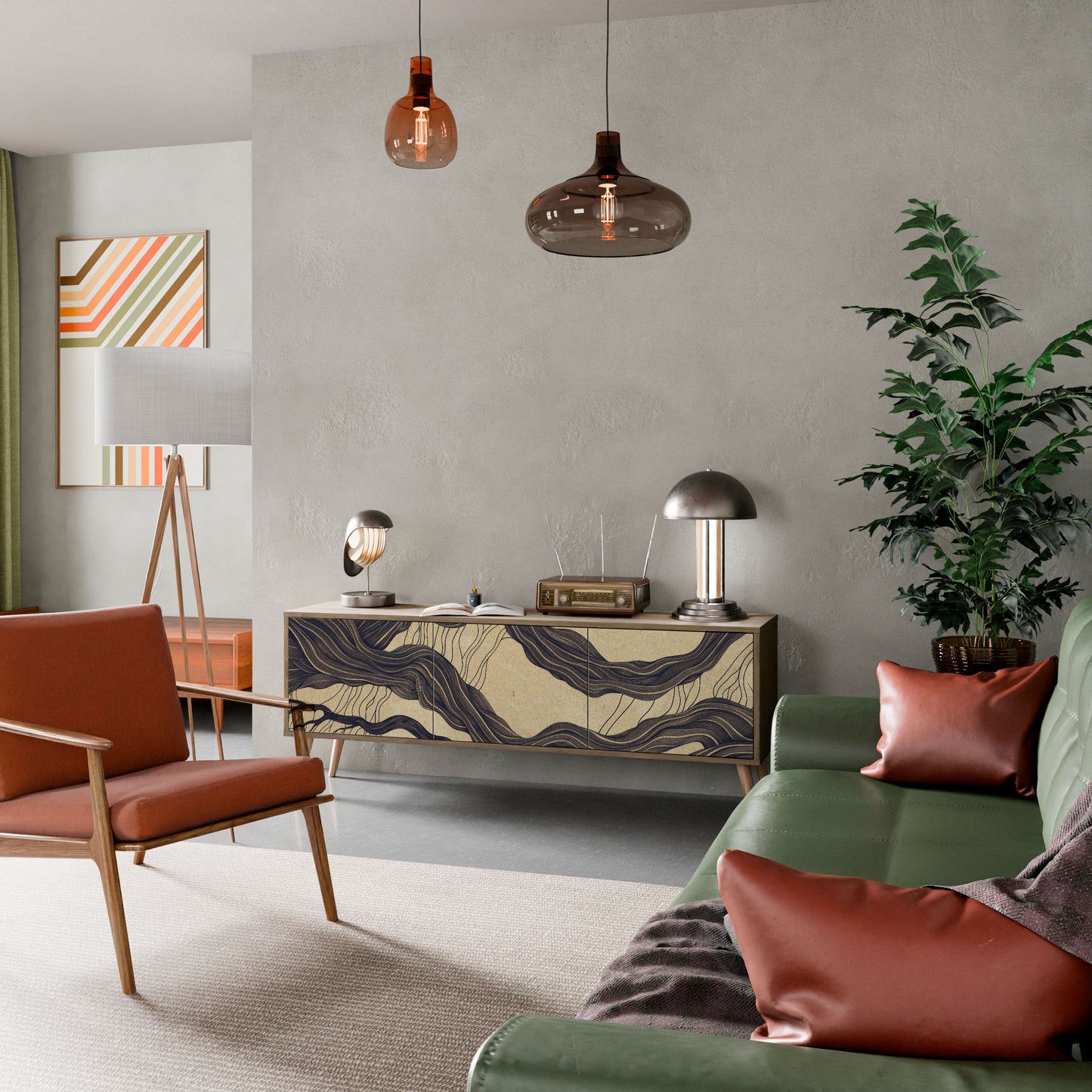 Mobile TV a 3 ante UNIFIED FRAGMENTS in effetto rovere