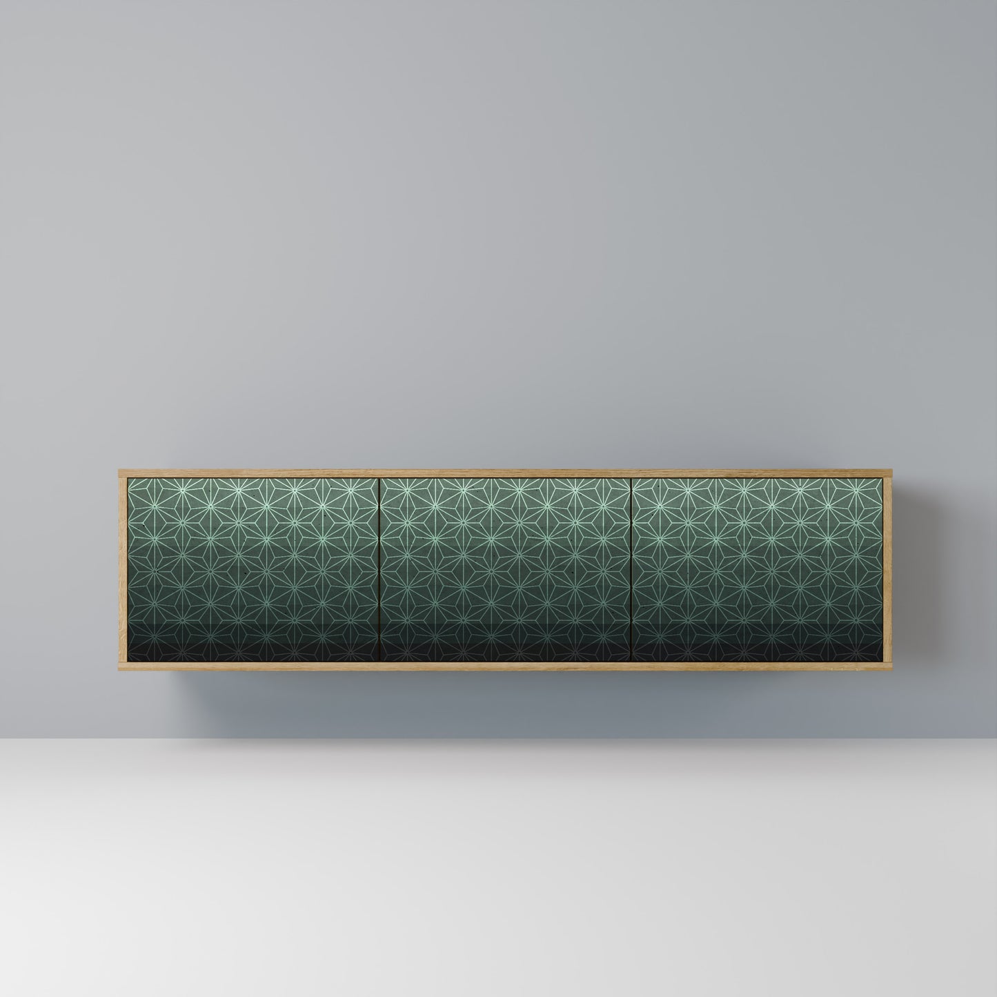 Mobile TV ORNAMENTAL GLIMMER a 3 ante in effetto rovere