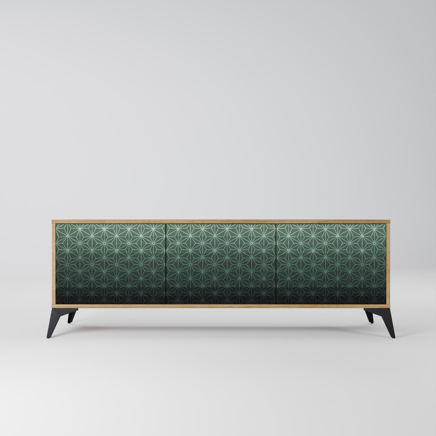 Mobile TV ORNAMENTAL GLIMMER a 3 ante in effetto rovere