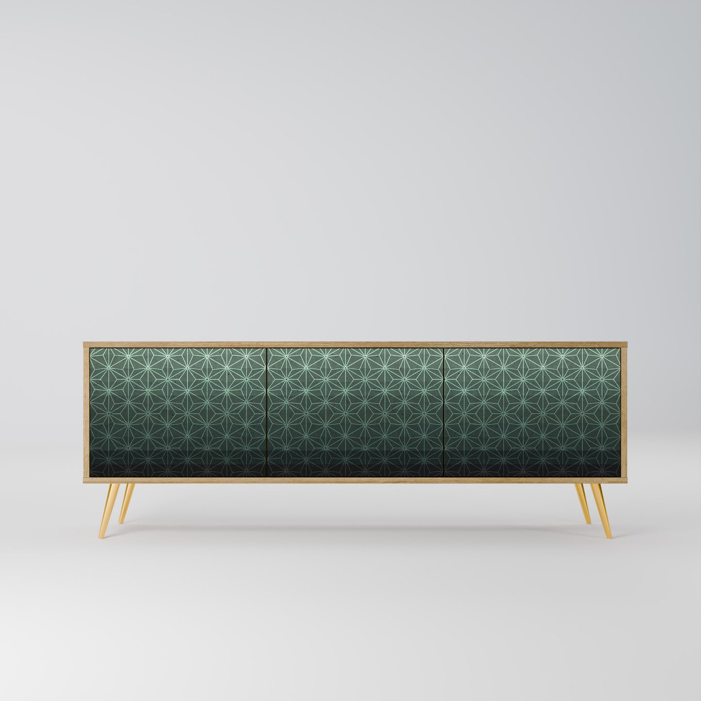 Mobile TV ORNAMENTAL GLIMMER a 3 ante in effetto rovere