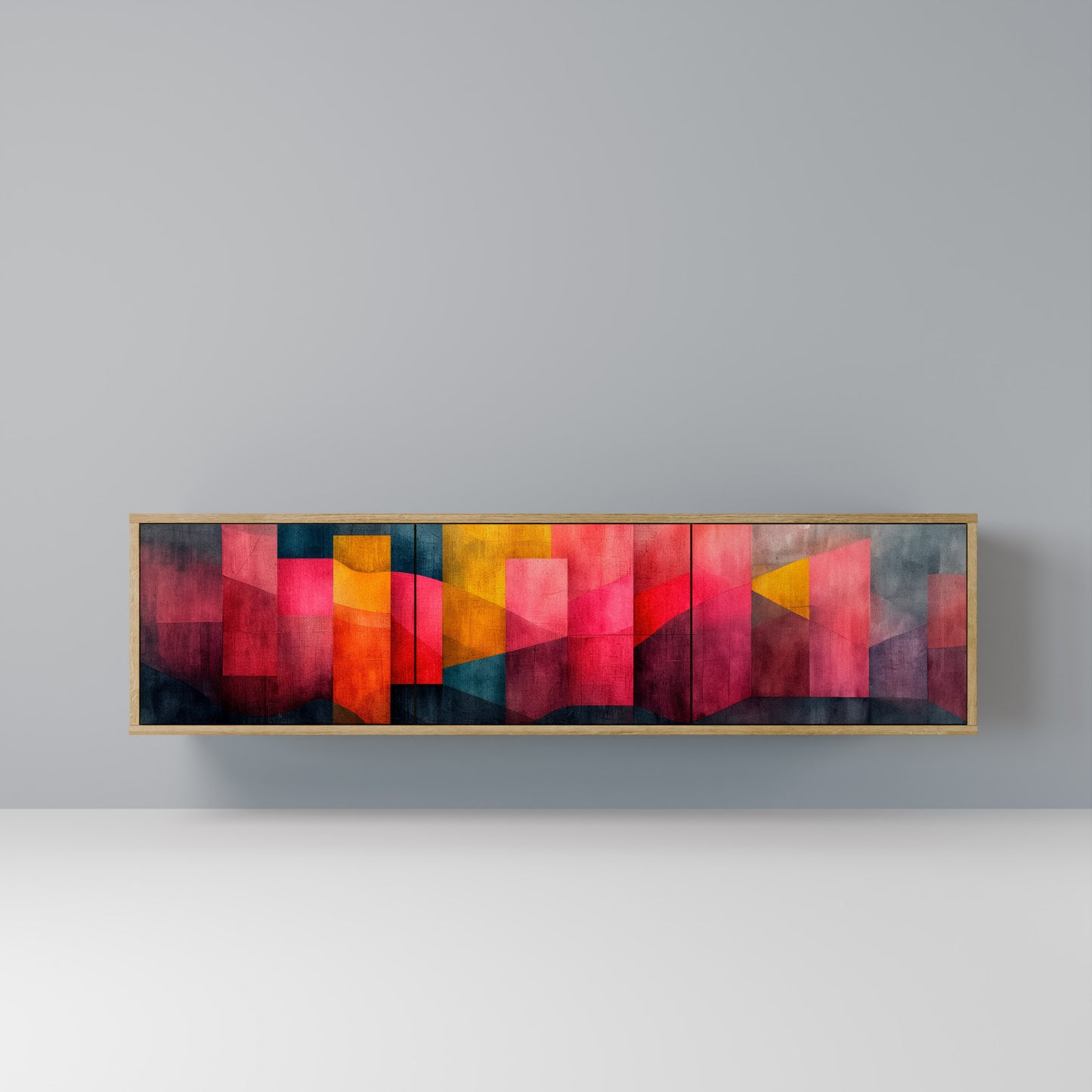 Mobile TV a 3 ante COLORFUL SOUNDS in effetto rovere