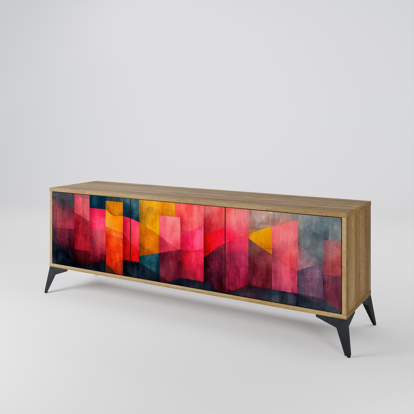 Mobile TV a 3 ante COLORFUL SOUNDS in effetto rovere