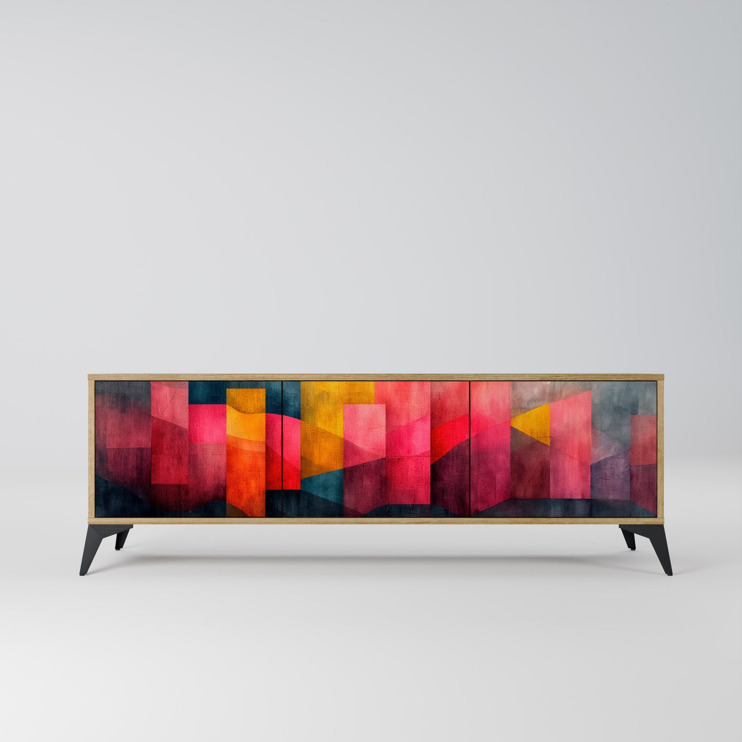 Mobile TV a 3 ante COLORFUL SOUNDS in effetto rovere