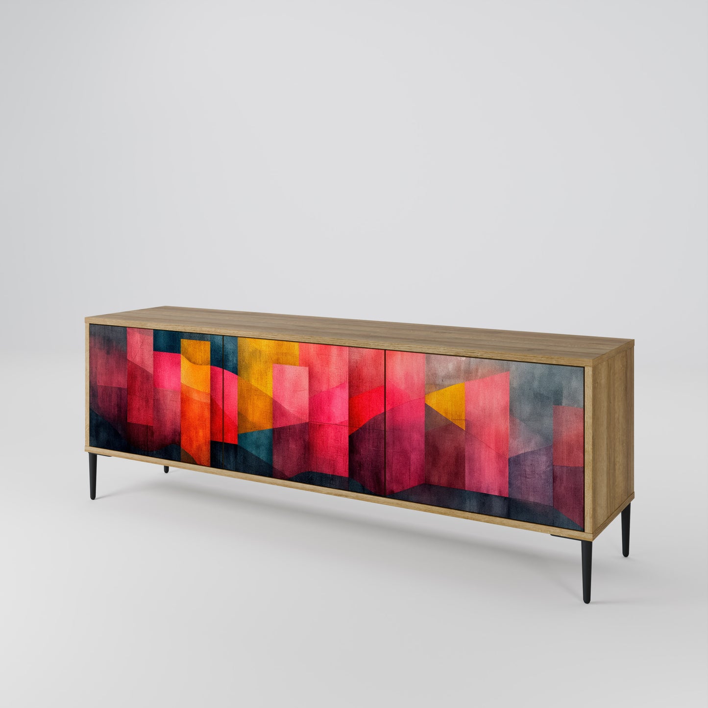 Mobile TV a 3 ante COLORFUL SOUNDS in effetto rovere