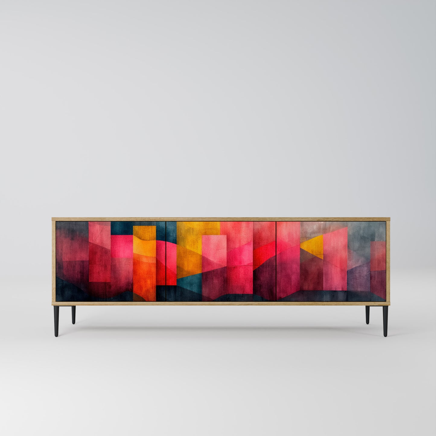 Mobile TV a 3 ante COLORFUL SOUNDS in effetto rovere