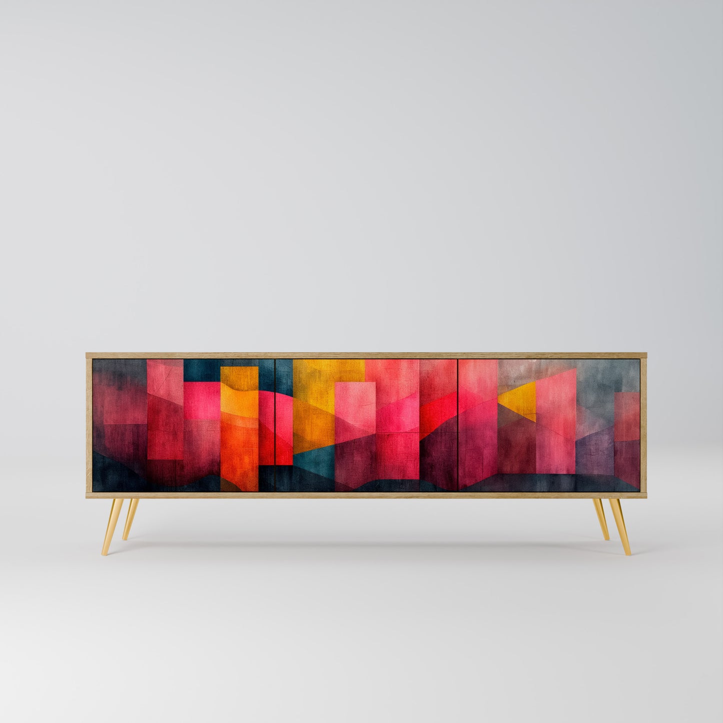 Mobile TV a 3 ante COLORFUL SOUNDS in effetto rovere