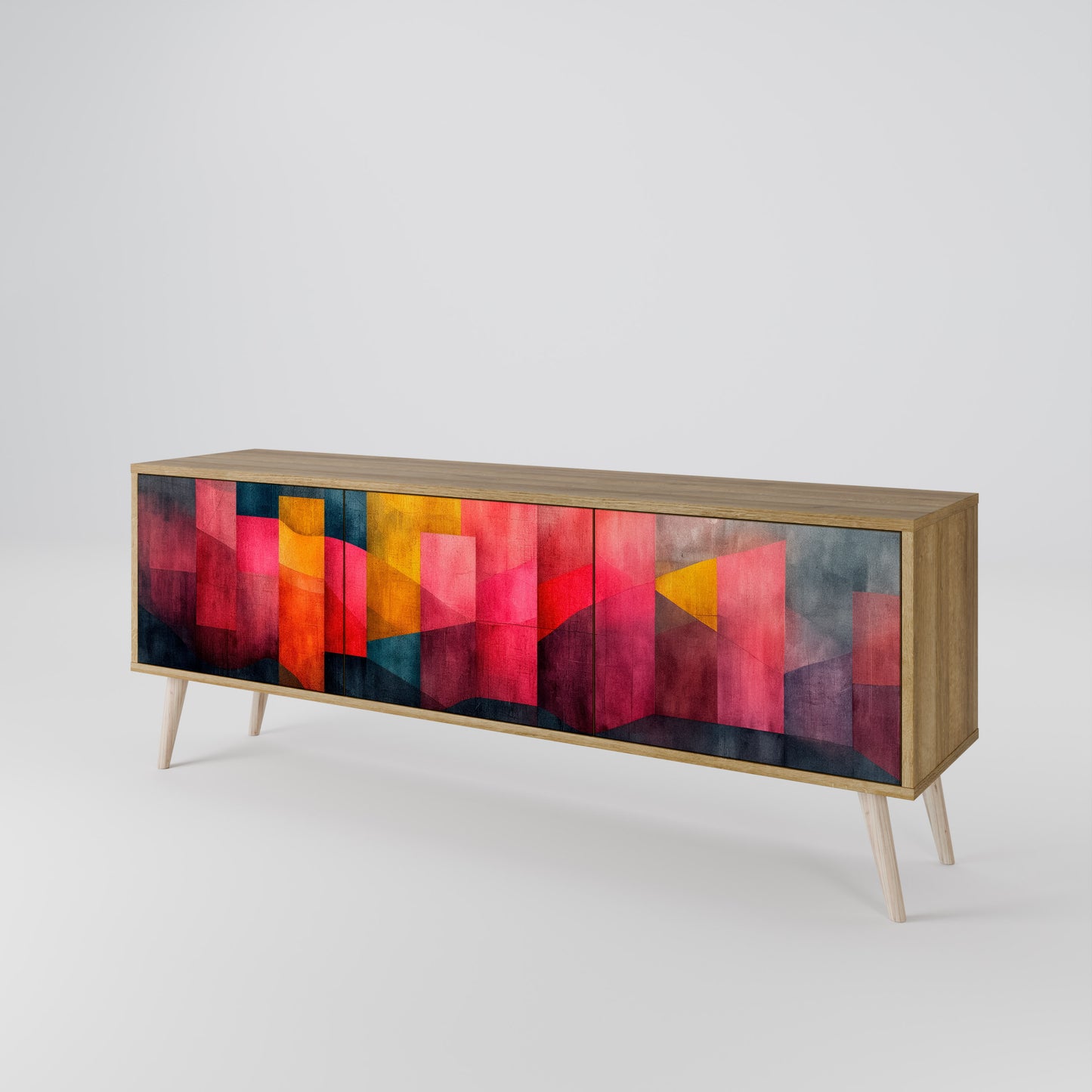 Mobile TV a 3 ante COLORFUL SOUNDS in effetto rovere