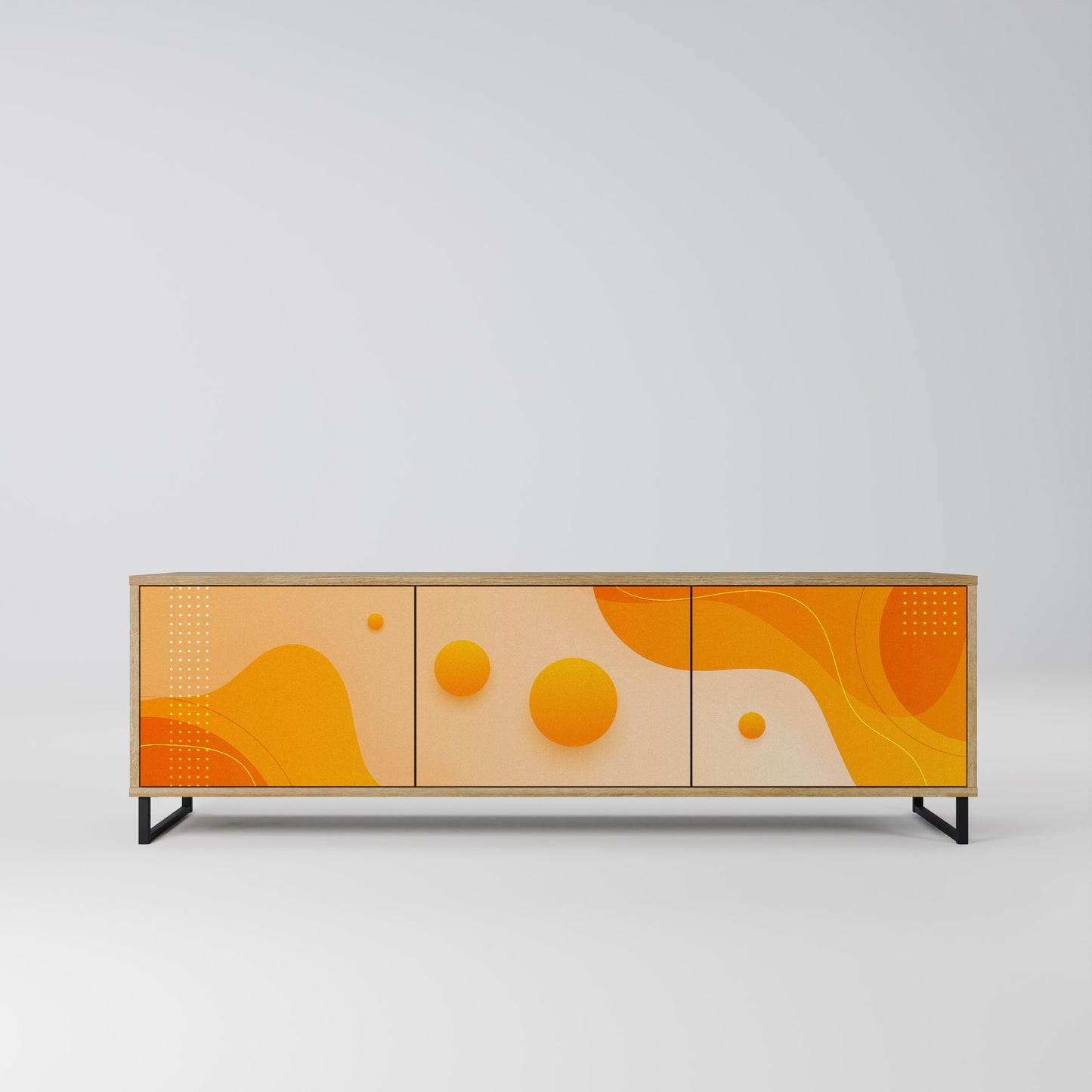 Mobile TV ORANGE ARRANGEMENT a 3 ante effetto rovere