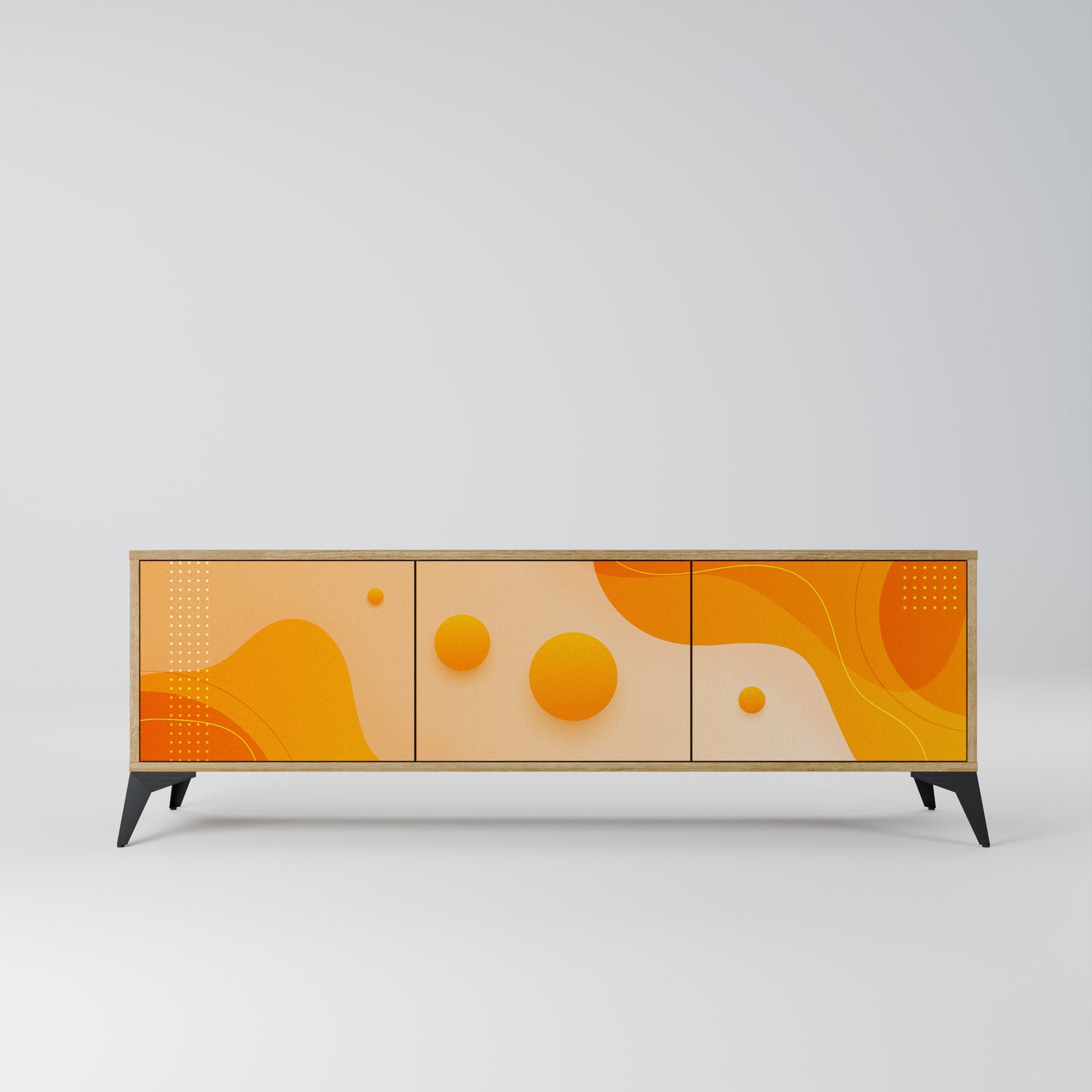 Mobile TV ORANGE ARRANGEMENT a 3 ante effetto rovere