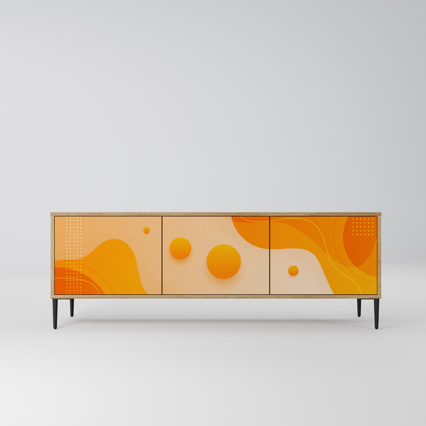 Mobile TV ORANGE ARRANGEMENT a 3 ante effetto rovere