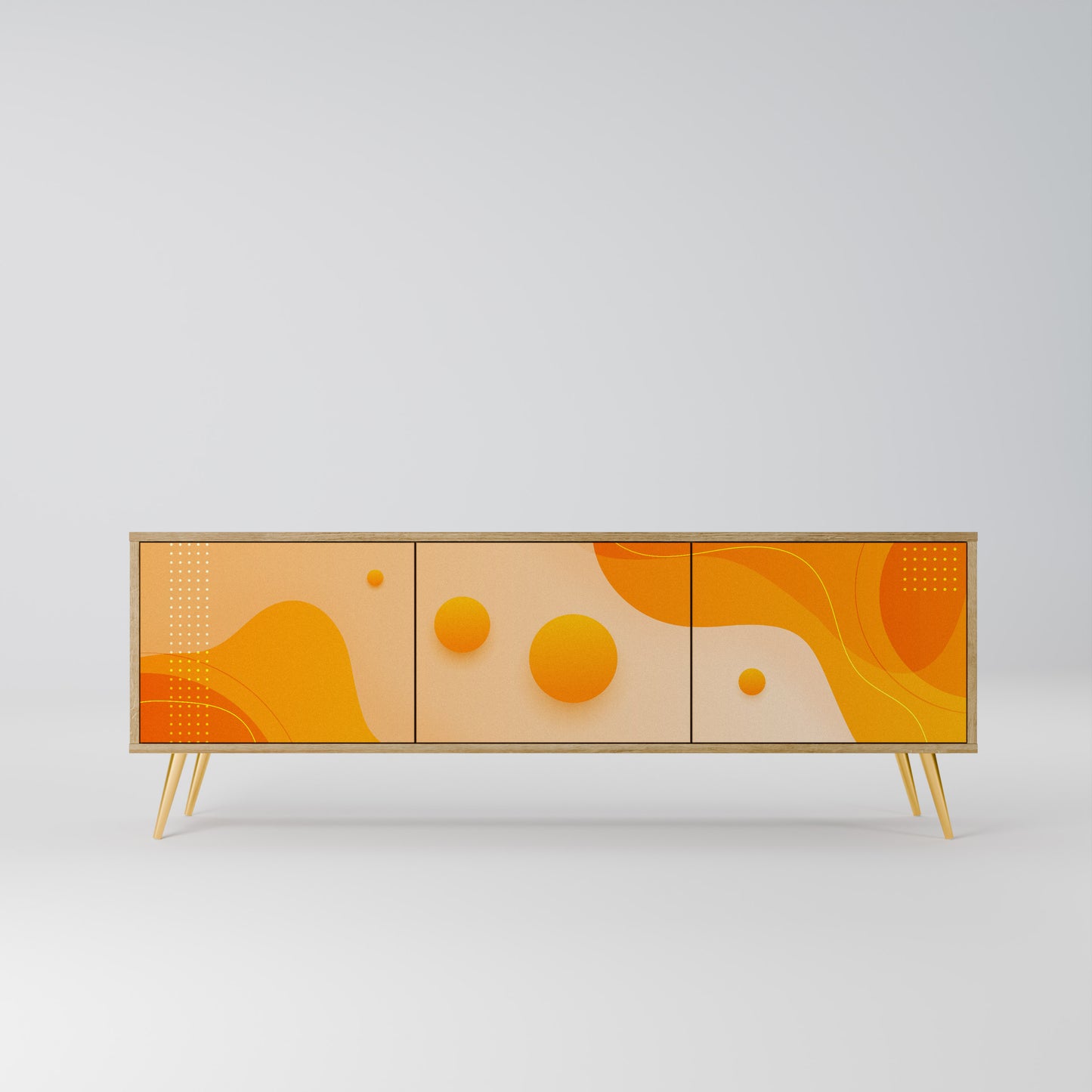 Mobile TV ORANGE ARRANGEMENT a 3 ante effetto rovere