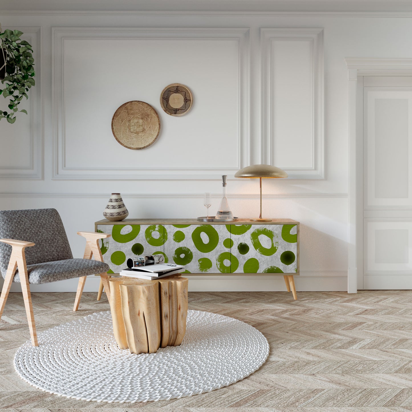 GREEN RHAPSODY Mobile TV a 3 ante in effetto rovere