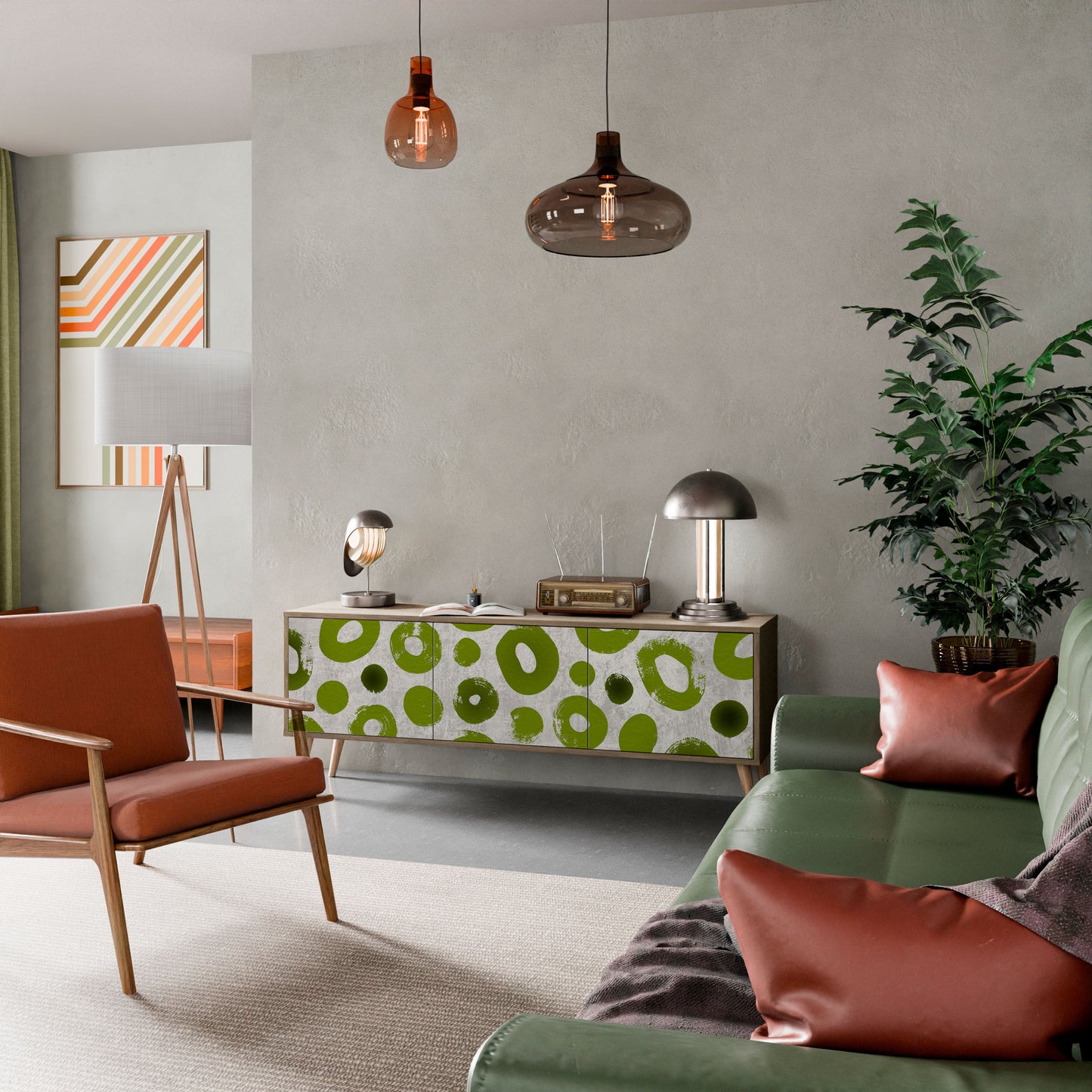 GREEN RHAPSODY Mobile TV a 3 ante in effetto rovere