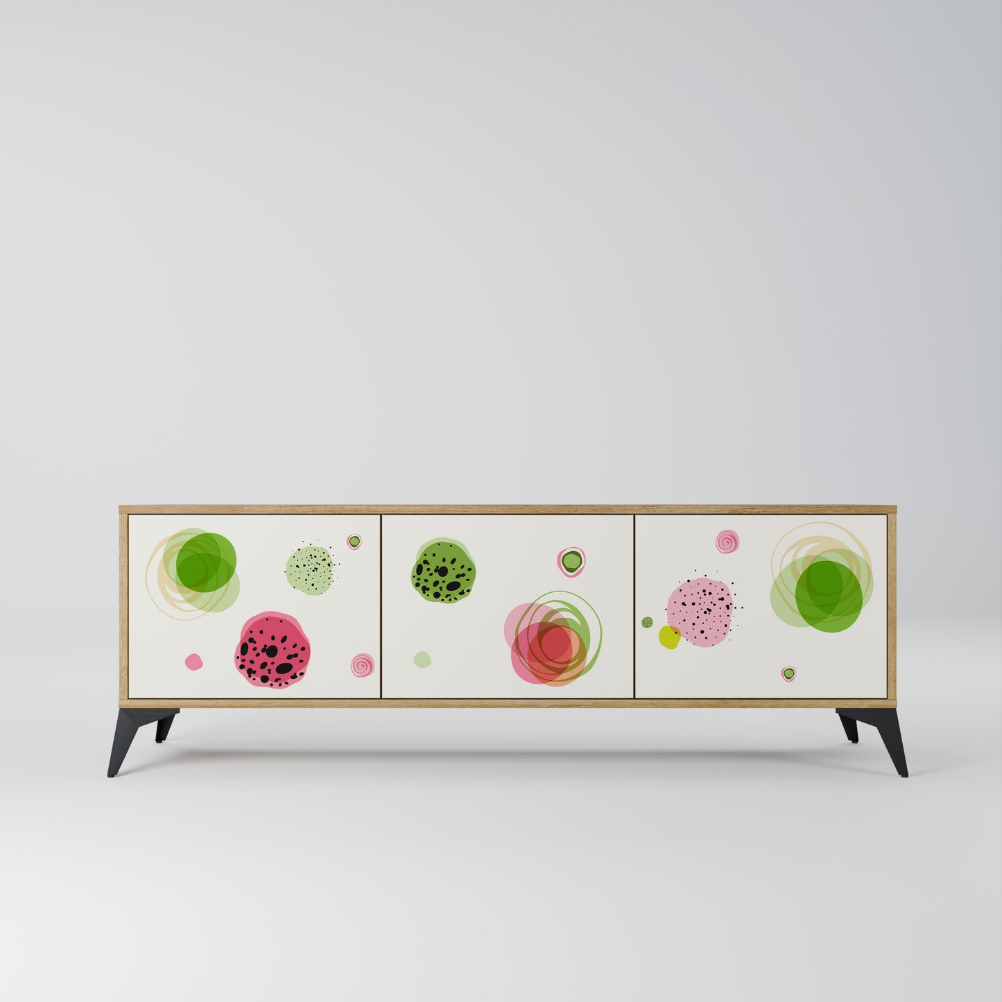 Mobile TV a 3 ante COLORFUL COSMOS in effetto rovere