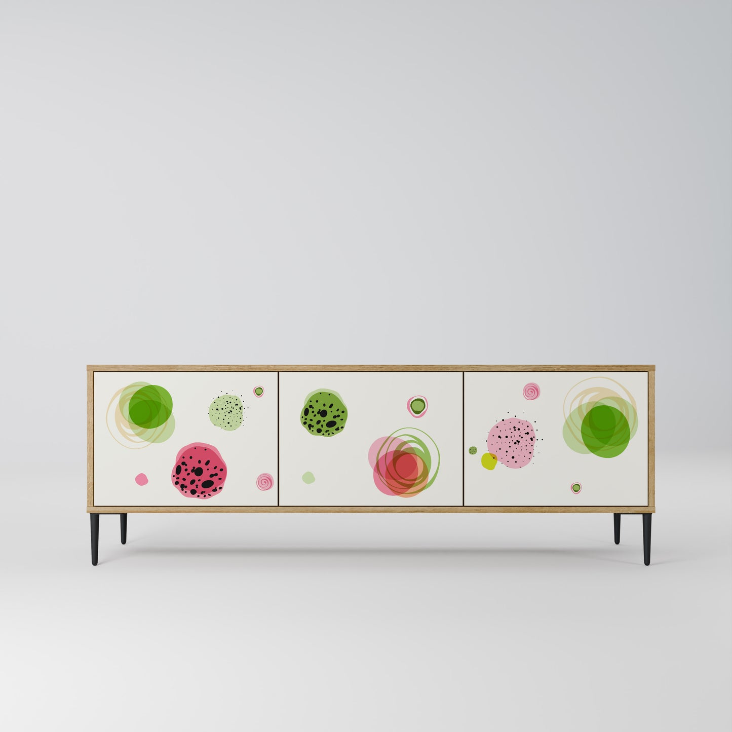 Mobile TV a 3 ante COLORFUL COSMOS in effetto rovere