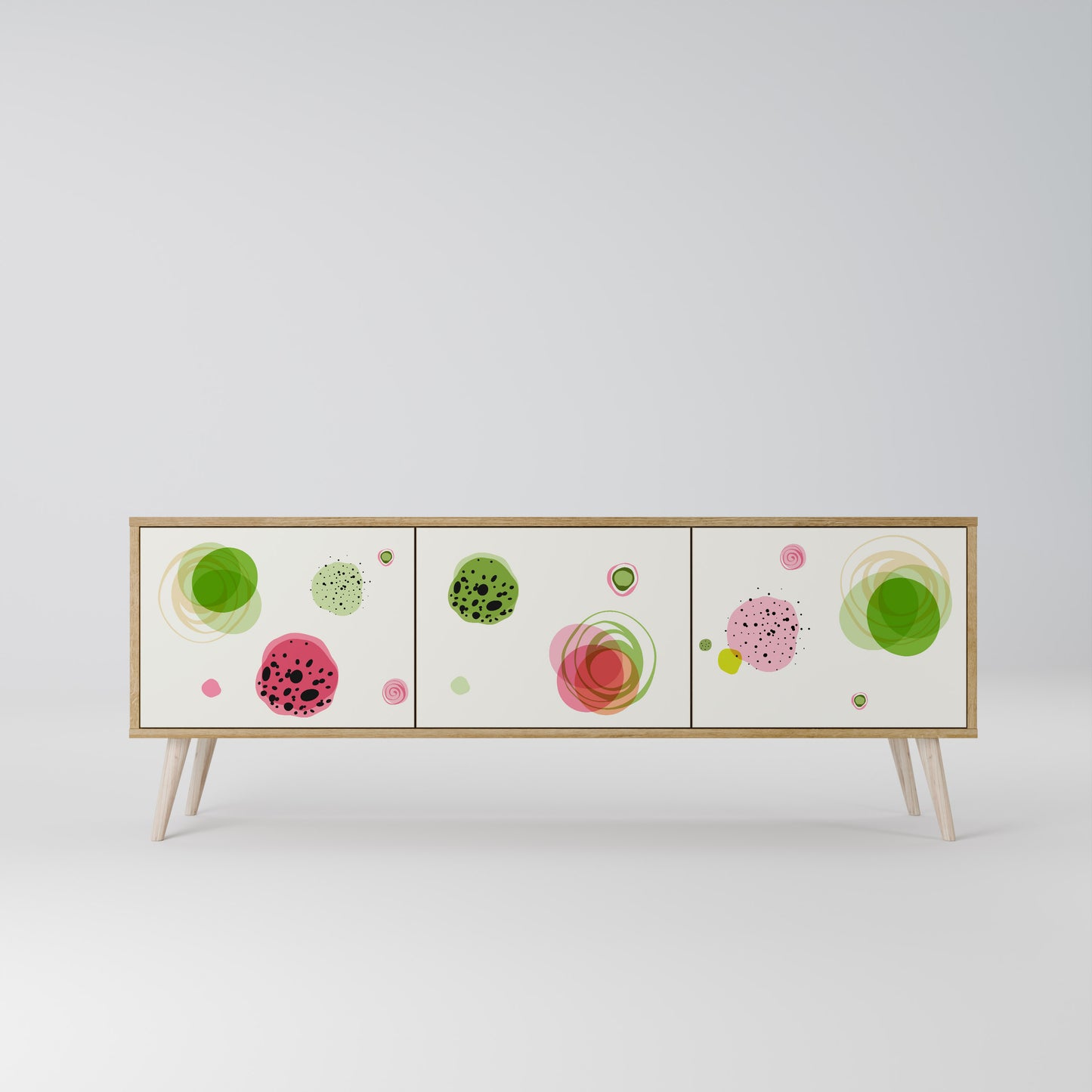 Mobile TV a 3 ante COLORFUL COSMOS in effetto rovere