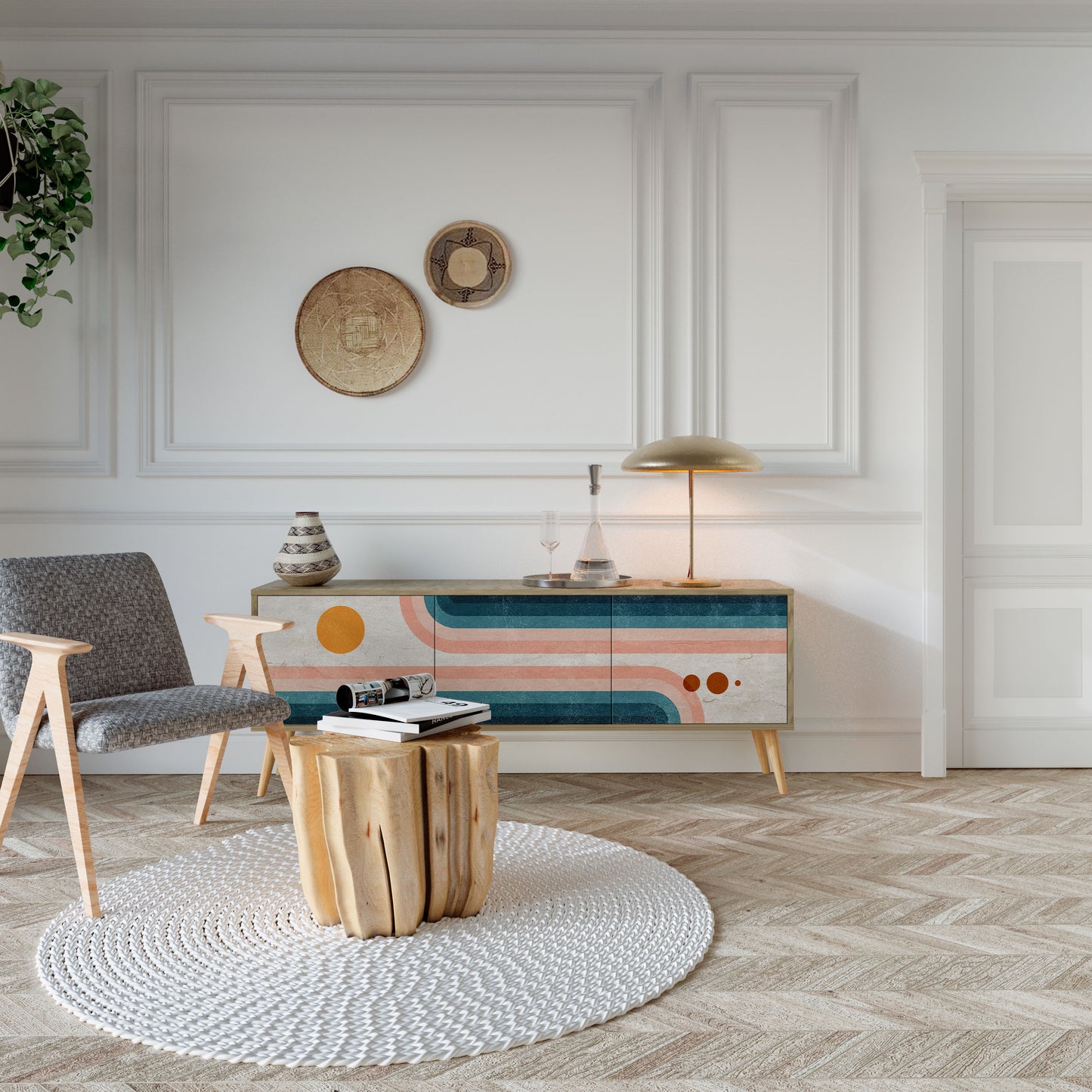 Mobile TV TWO HALVES a 3 ante in effetto rovere