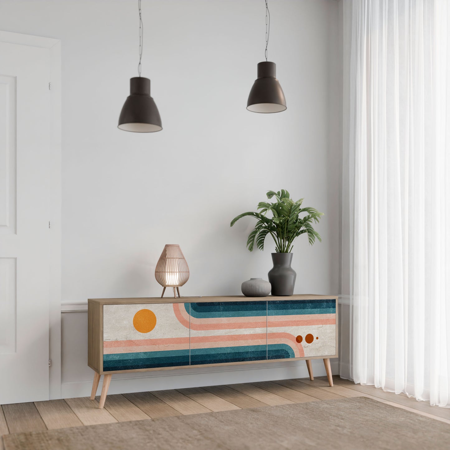 Mobile TV TWO HALVES a 3 ante in effetto rovere