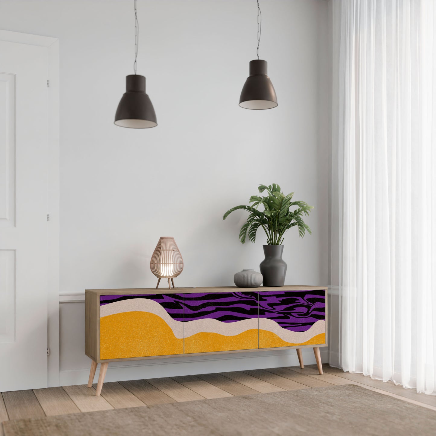 Mobile TV INDEPENDENT BORDER a 3 ante in effetto rovere