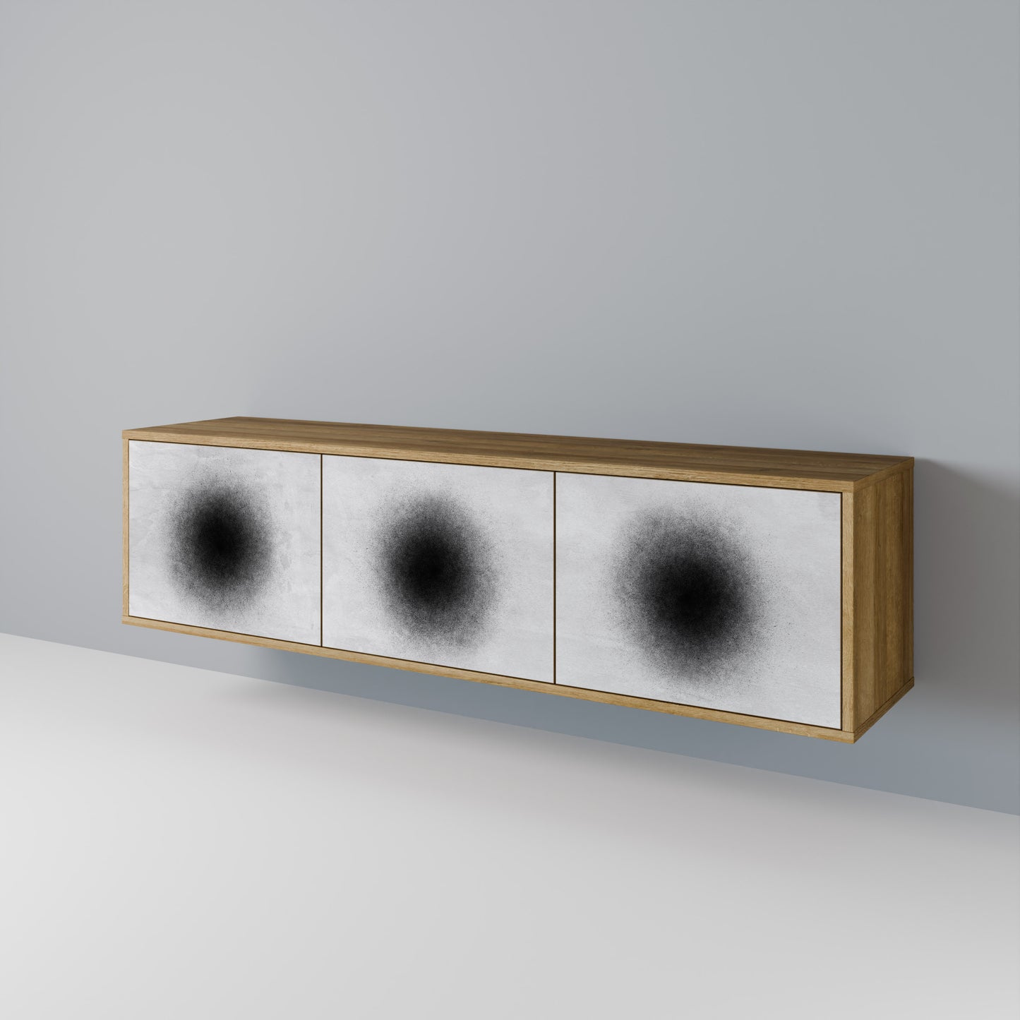 Mobile TV BLACK HOLE a 3 ante in effetto rovere