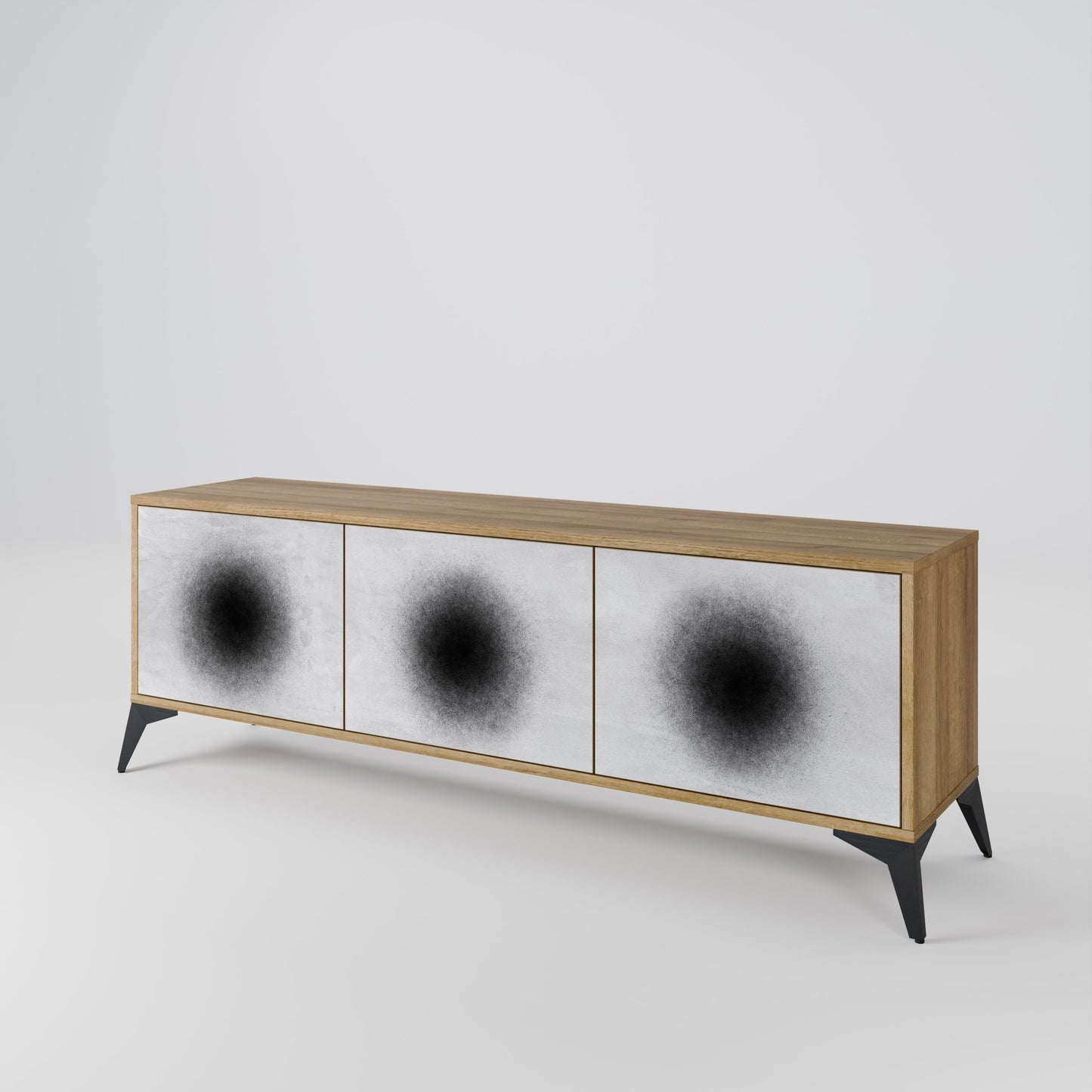 Mobile TV BLACK HOLE a 3 ante in effetto rovere