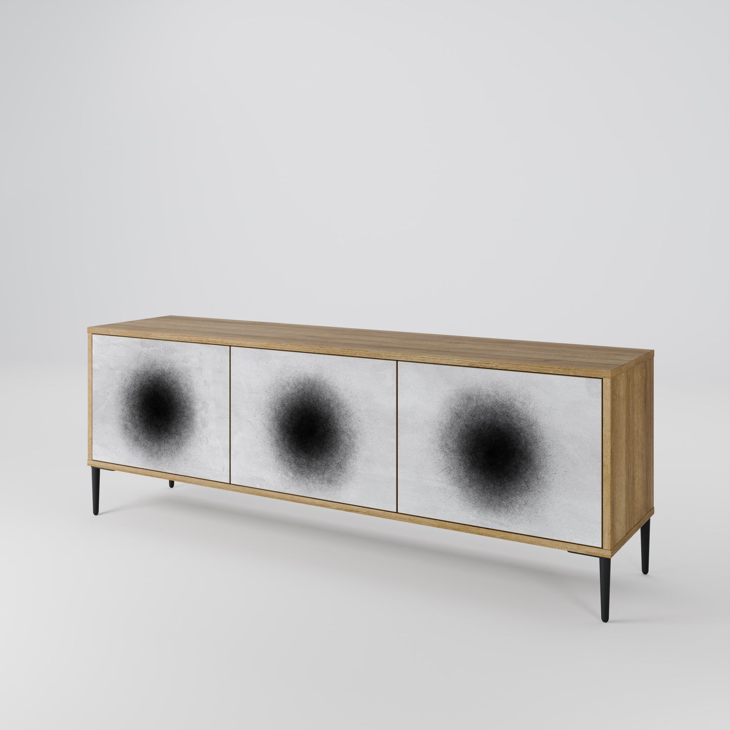 Mobile TV BLACK HOLE a 3 ante in effetto rovere