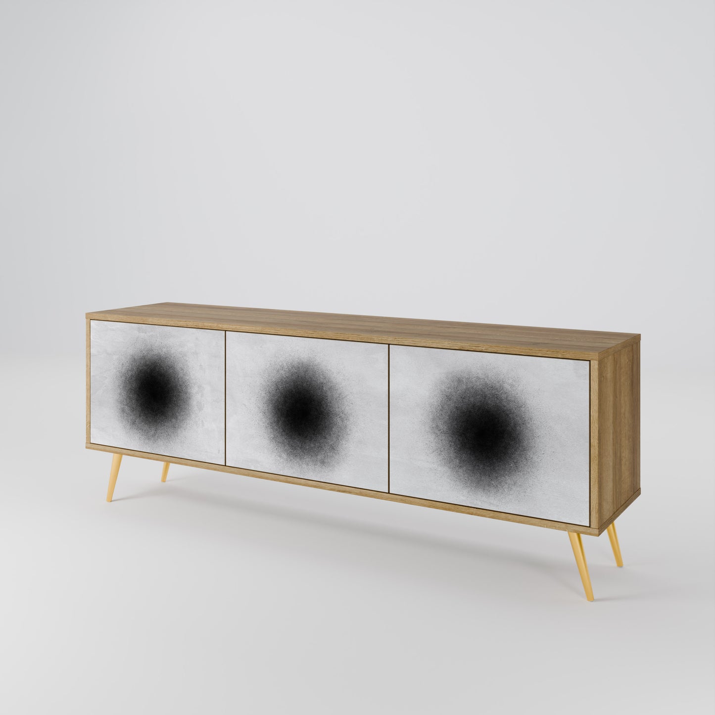 Mobile TV BLACK HOLE a 3 ante in effetto rovere