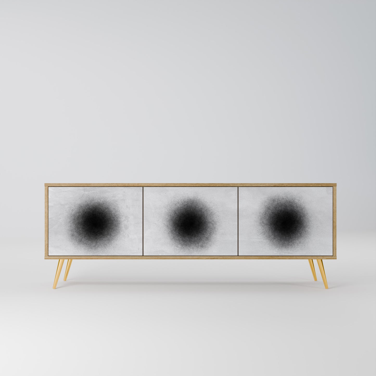 Mobile TV BLACK HOLE a 3 ante in effetto rovere