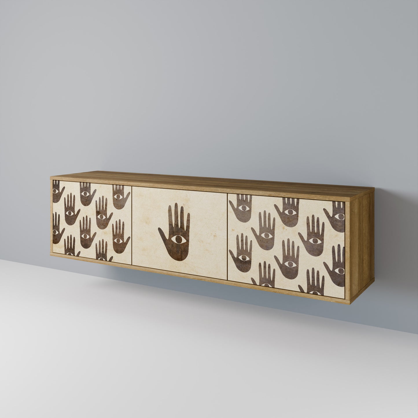 VEDI ALTRO Mobile TV a 3 ante effetto rovere