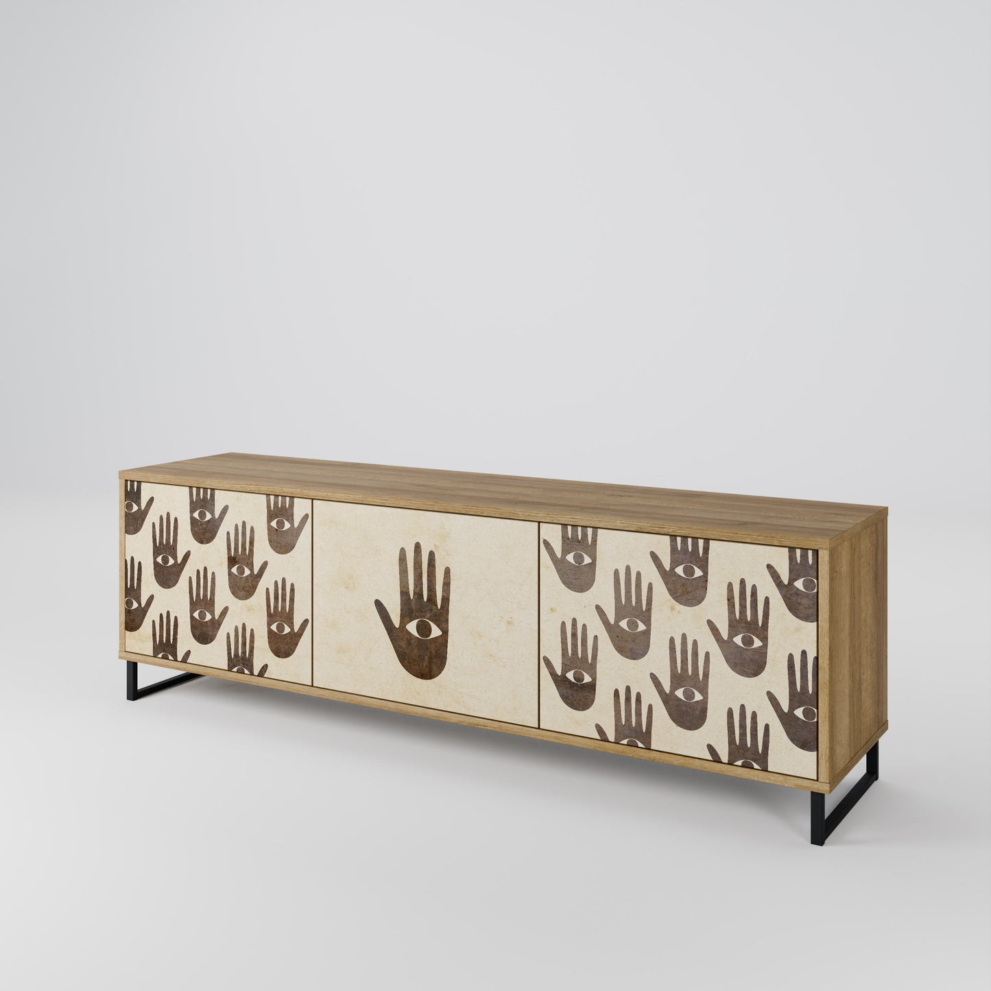 VEDI ALTRO Mobile TV a 3 ante effetto rovere