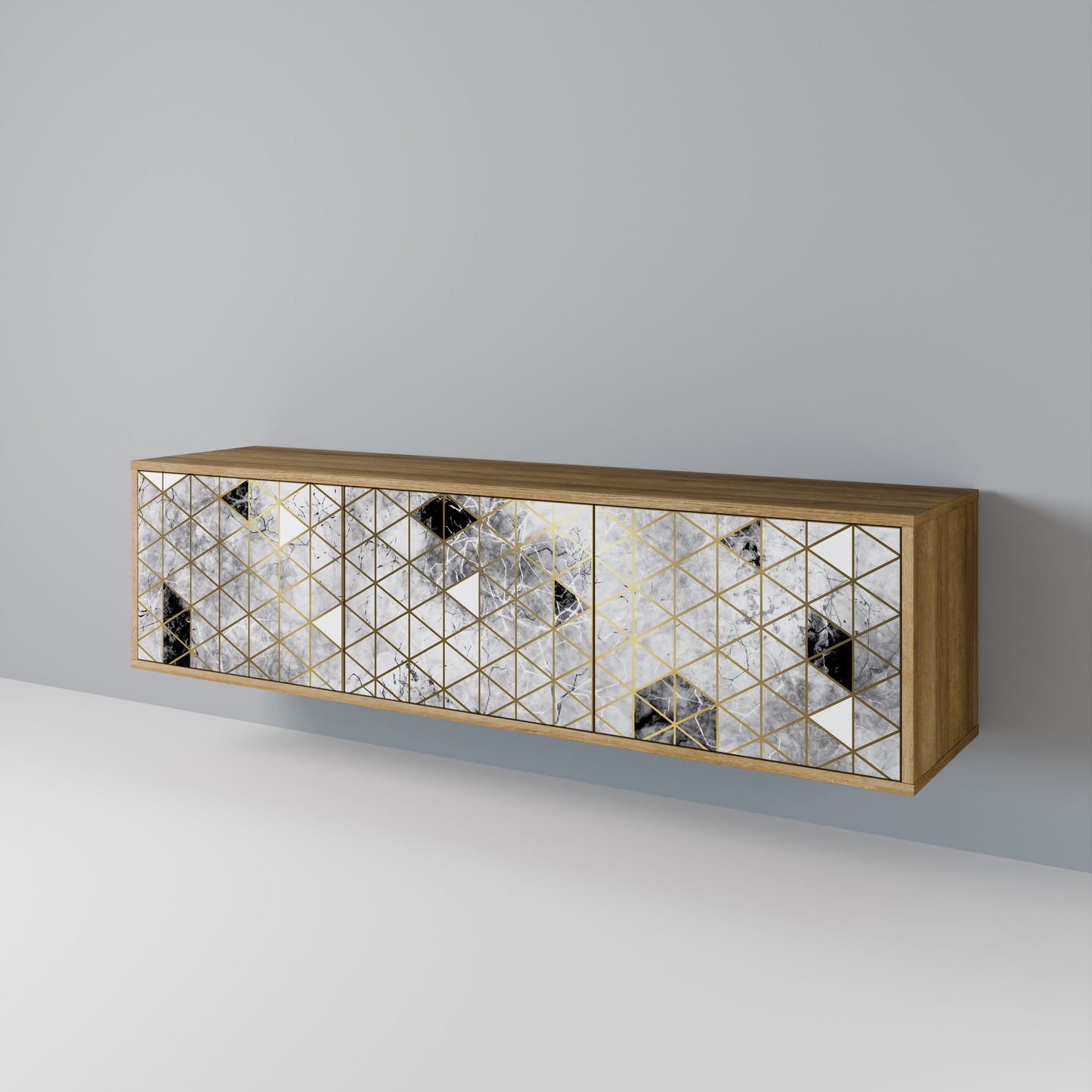 Mobile TV ASHEN ARIA a 3 ante in effetto rovere