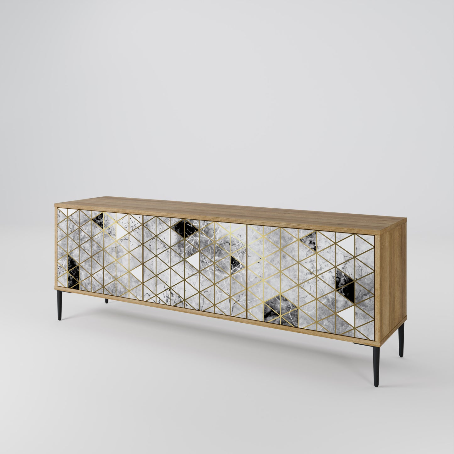 Mobile TV ASHEN ARIA a 3 ante in effetto rovere