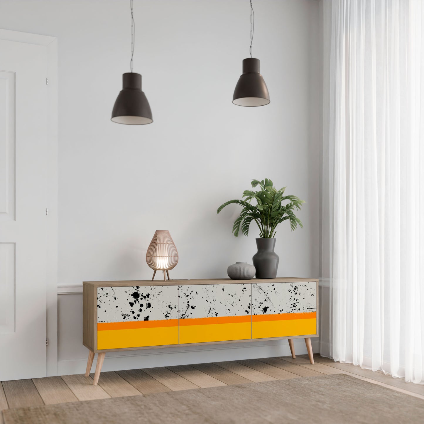Mobile TV DYED BY ORANGE a 3 ante in effetto rovere
