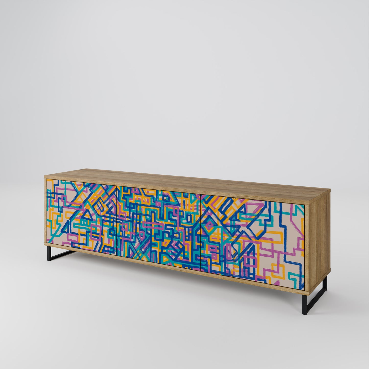 MEMORIES MAP Mobile TV a 3 ante effetto rovere